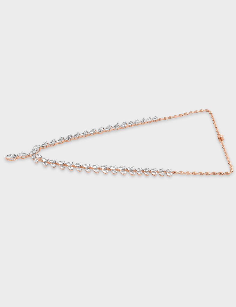 Regal Petale Diamond Necklace 21.33 carat FG-VVS, Rose Gold, large, image 3