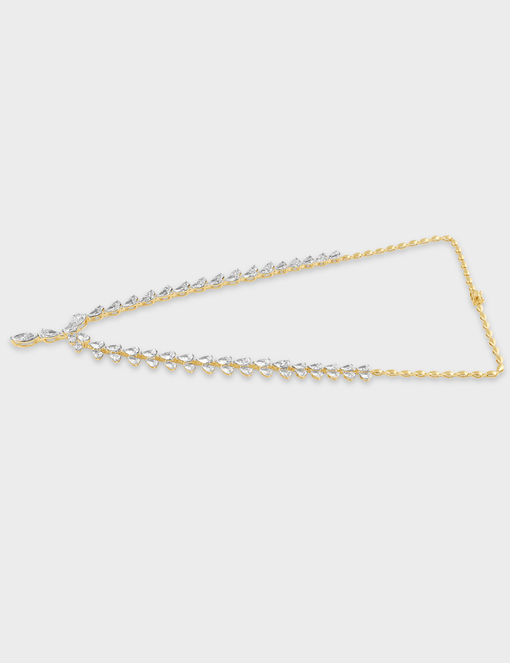 Regal Petale Diamond Necklace 21.33 carat FG-VVS, Yellow Gold, large, image 3