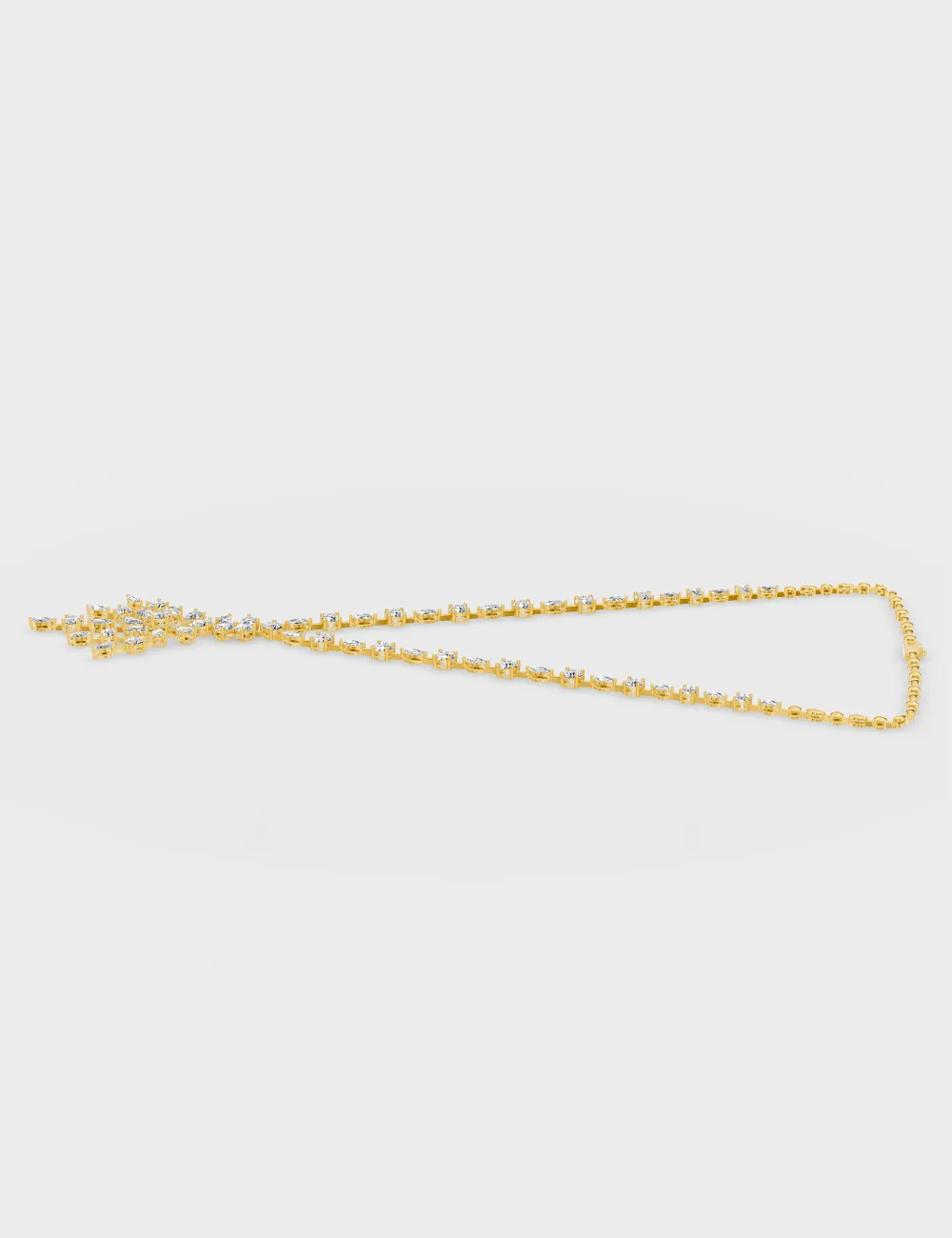 Resplendent Diamond Necklace 14.75 carat FG-VVS, Yellow Gold, large, image 4