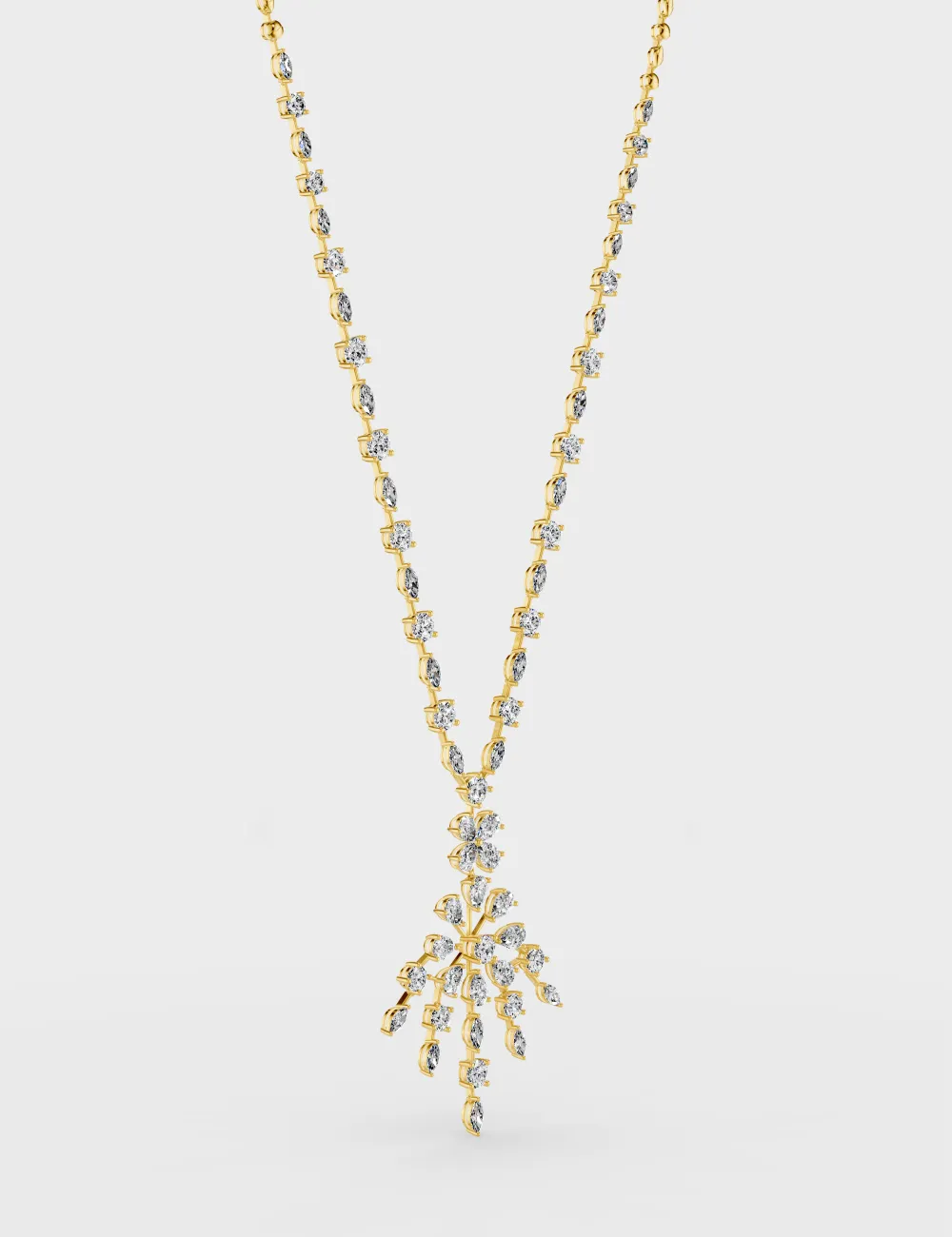 Resplendent Diamond Necklace 14.75 carat FG-VVS, Yellow Gold, large, image 5