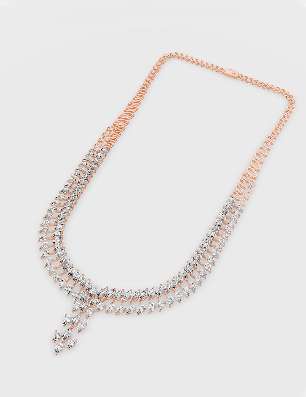 Soir&eacute;e Splendour Diamond Necklace 26.04 carat FG-VVS, Rose Gold, large, image 3