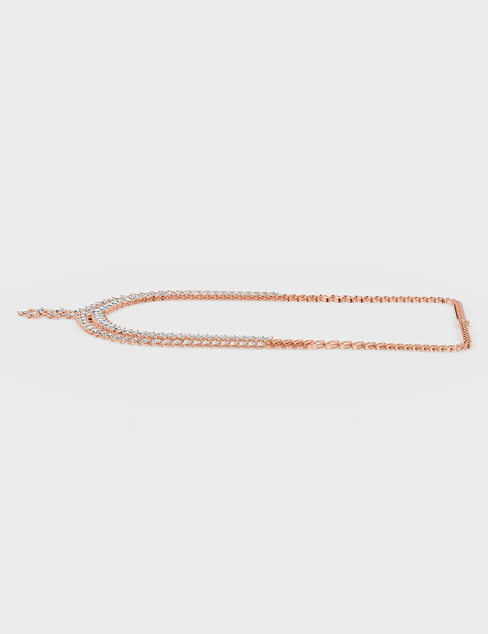 Soir&eacute;e Splendour Diamond Necklace 26.04 carat FG-VVS, Rose Gold, large, image 4