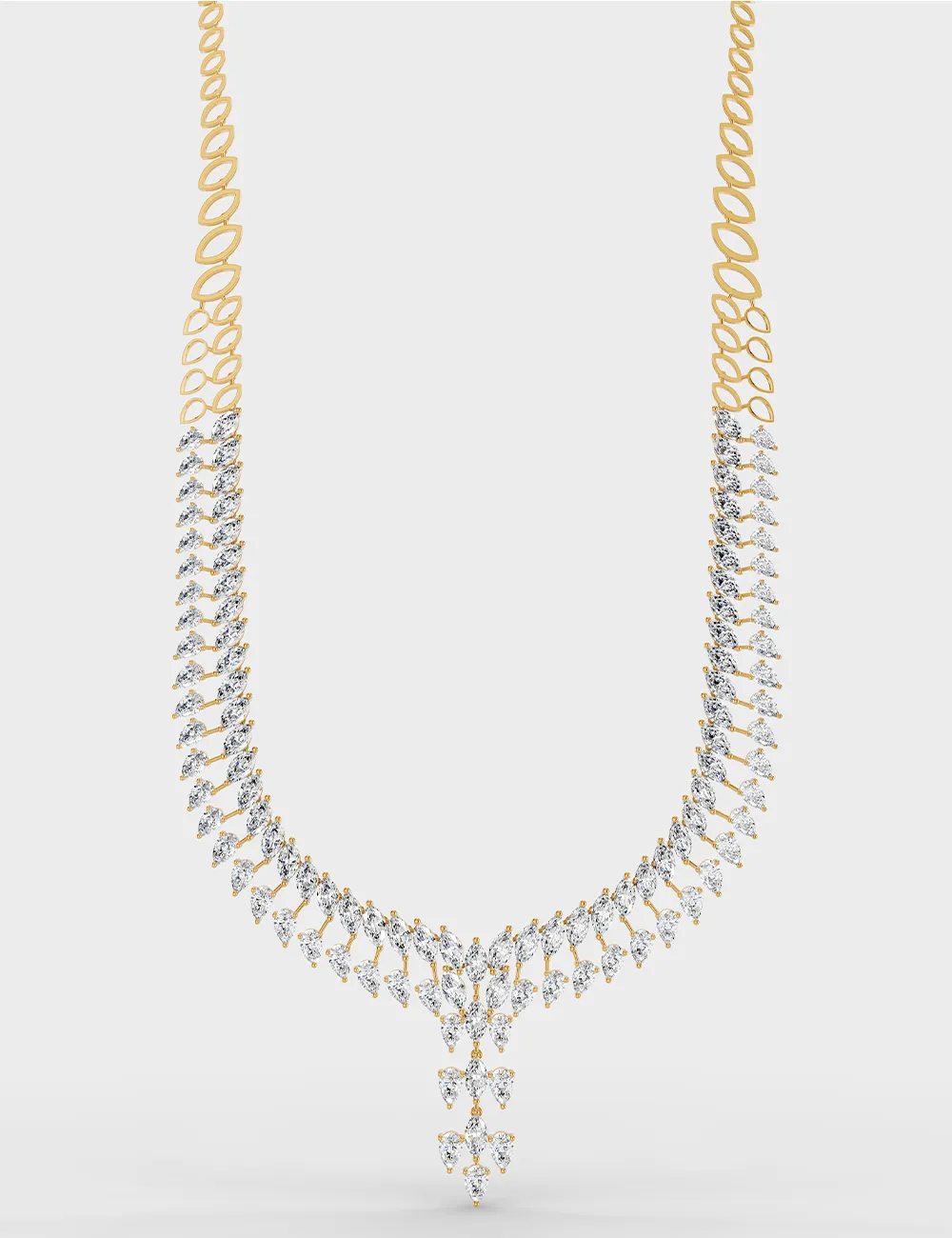 Soirée Splendour Diamond Necklace 26.04 carat FG-VVS, Yellow Gold, large, image 2