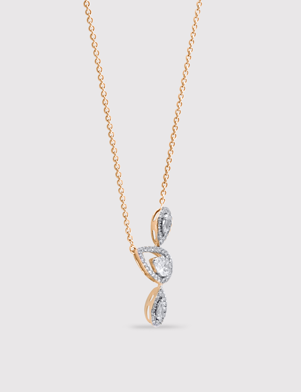 &Eacute;ternelle Diamond Gold Necklace 0.87 cent FG-VVS, Yellow Gold, large, image 2