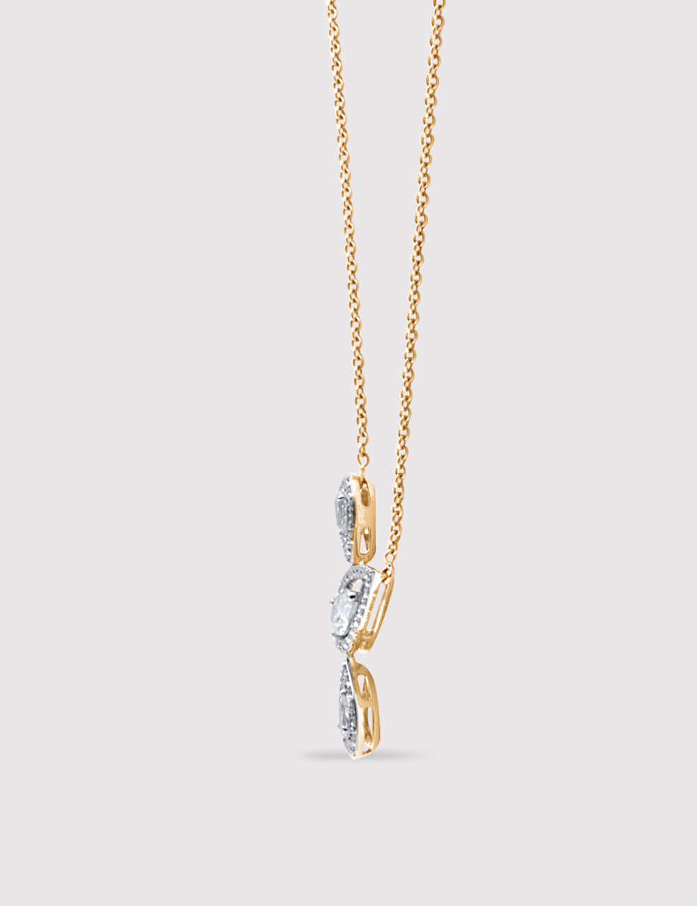 &Eacute;ternelle Diamond Gold Necklace 0.87 cent FG-VVS, Yellow Gold, large, image 3