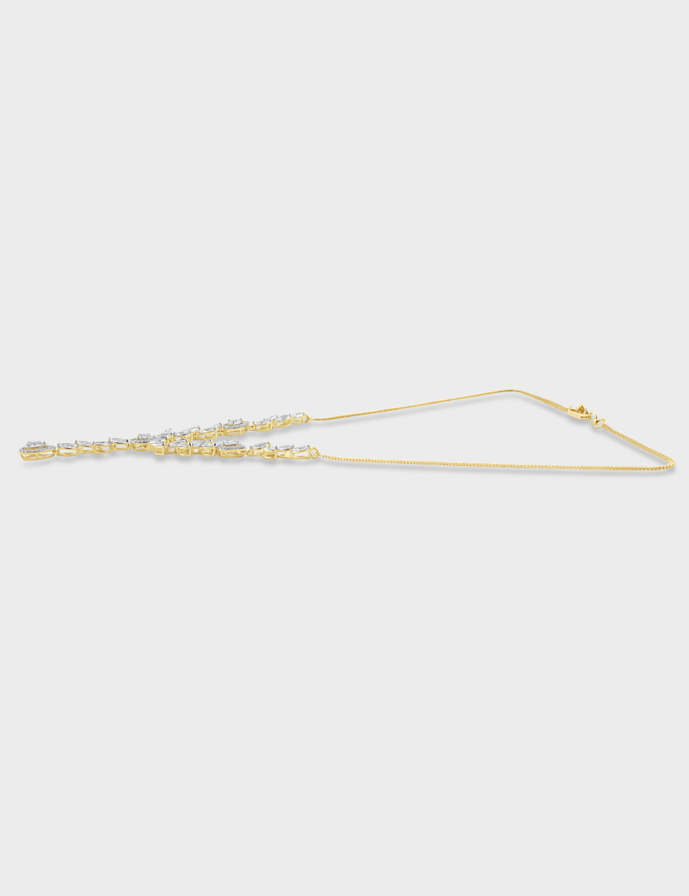 Celestia Lariat Diamond Necklace 4.29 carat FG-VVS, Yellow Gold, large, image 3