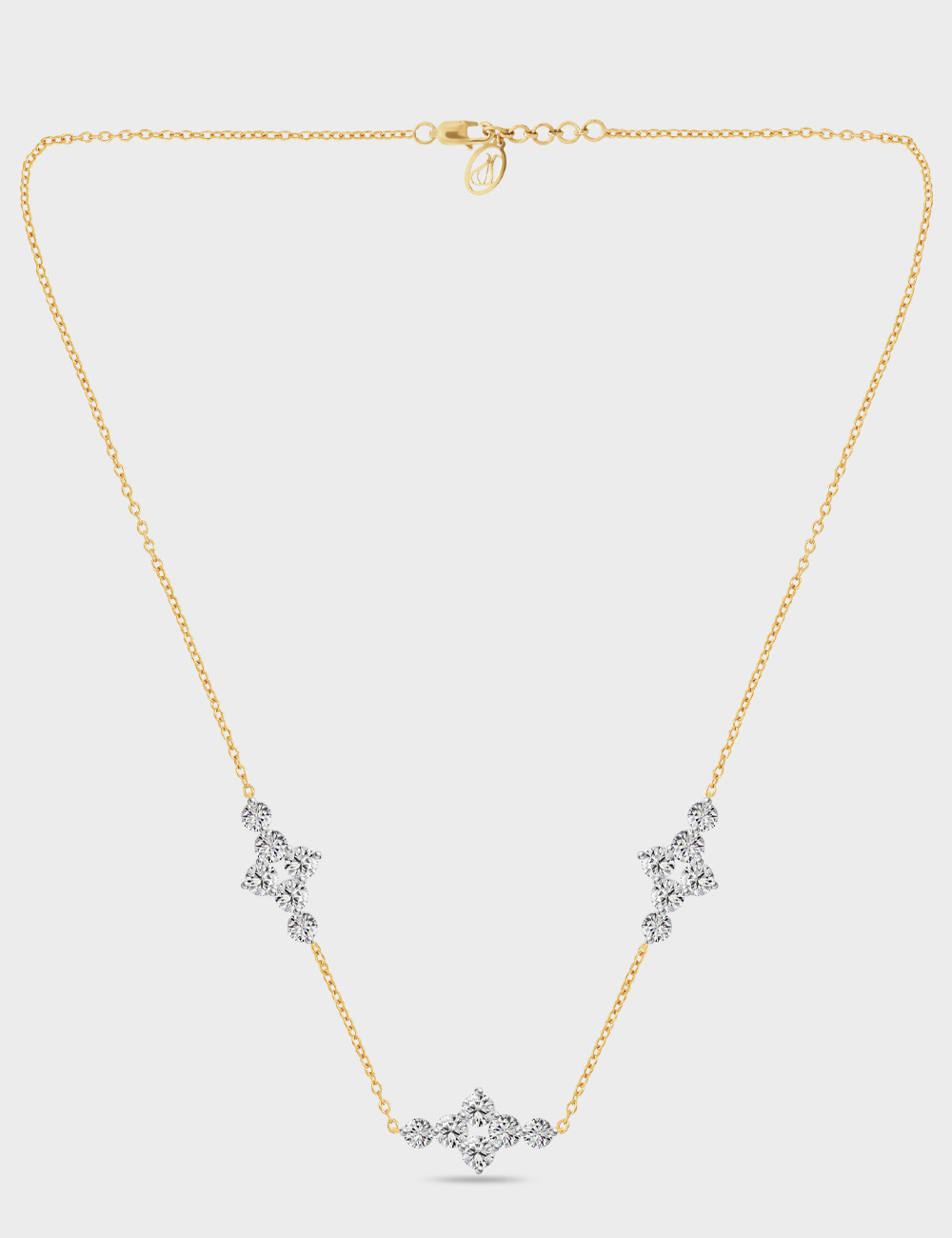 Luminesce Diamond Necklace 1.74 carat FG-VVS, Yellow Gold, large, image 2