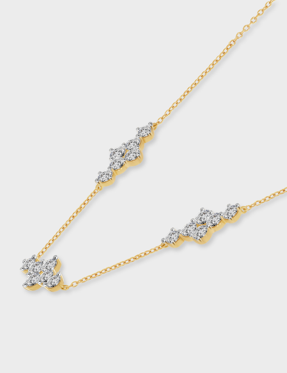 Luminesce Diamond Necklace 1.74 carat FG-VVS, Yellow Gold, large, image 3