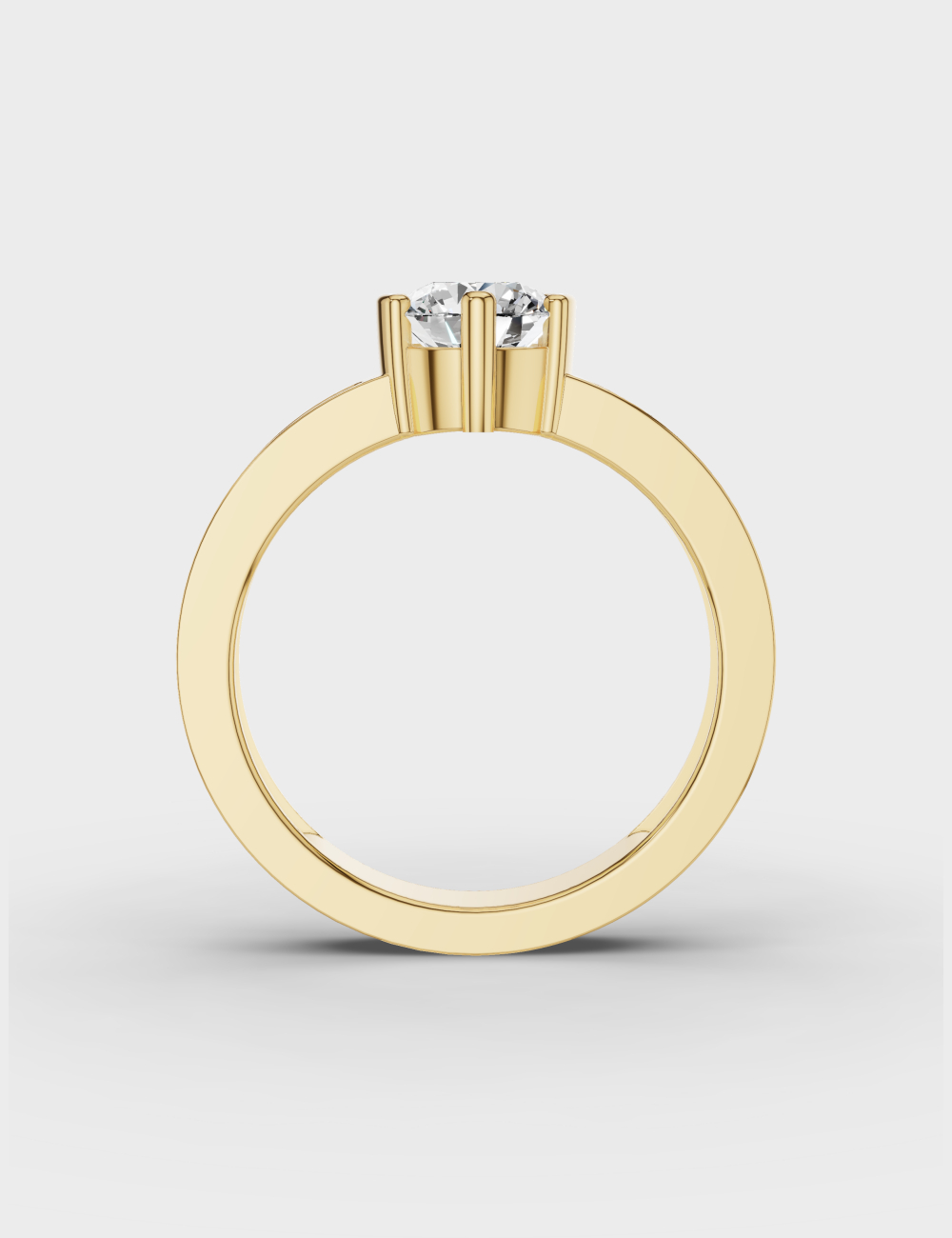 Contemporary Charm Men's Diamond Ring 1 carat FG-VVS, Yellow Gold, large, image 3