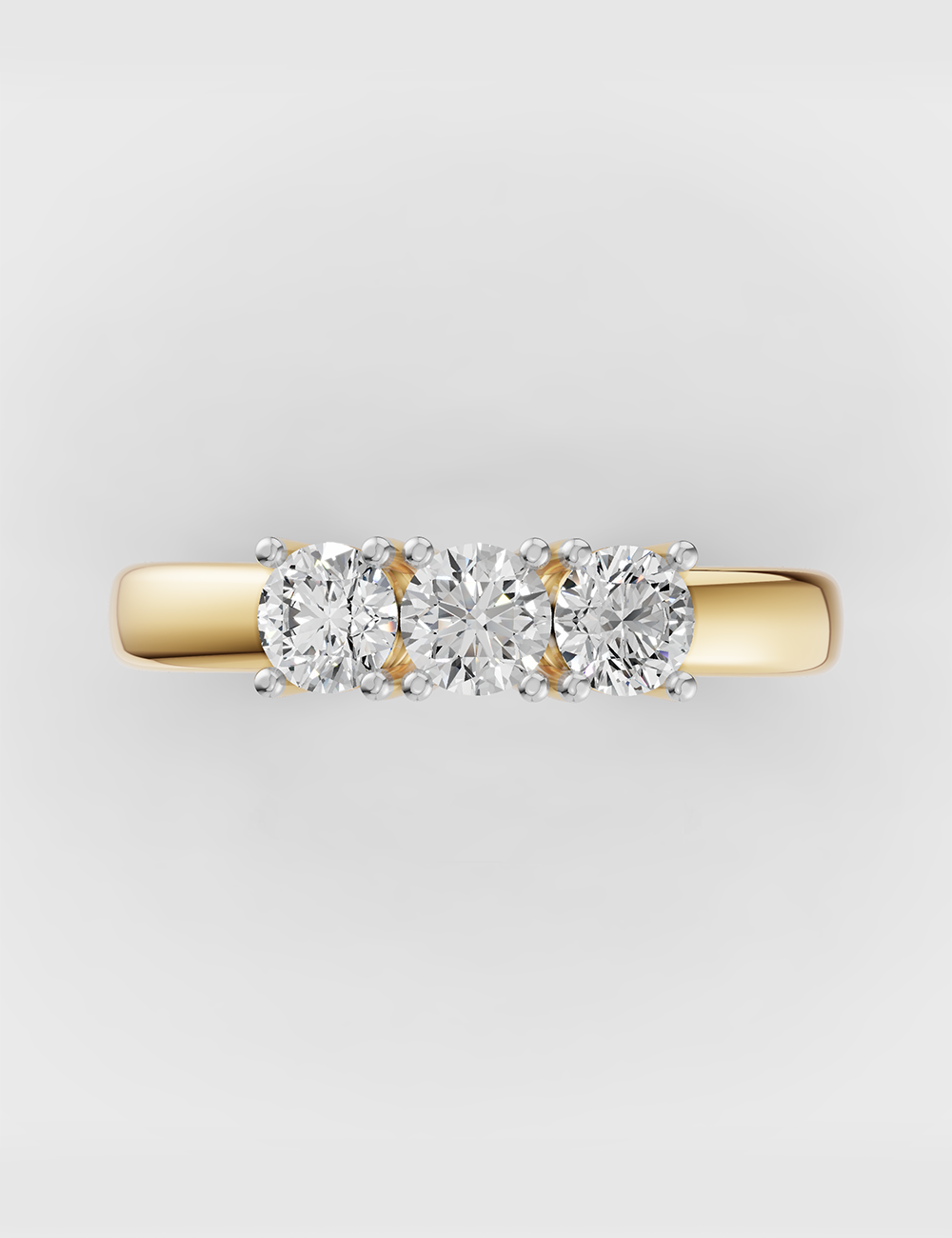 Elegant Diamond Ring 45 cent FG-VVS, Yellow Gold, large, image 3