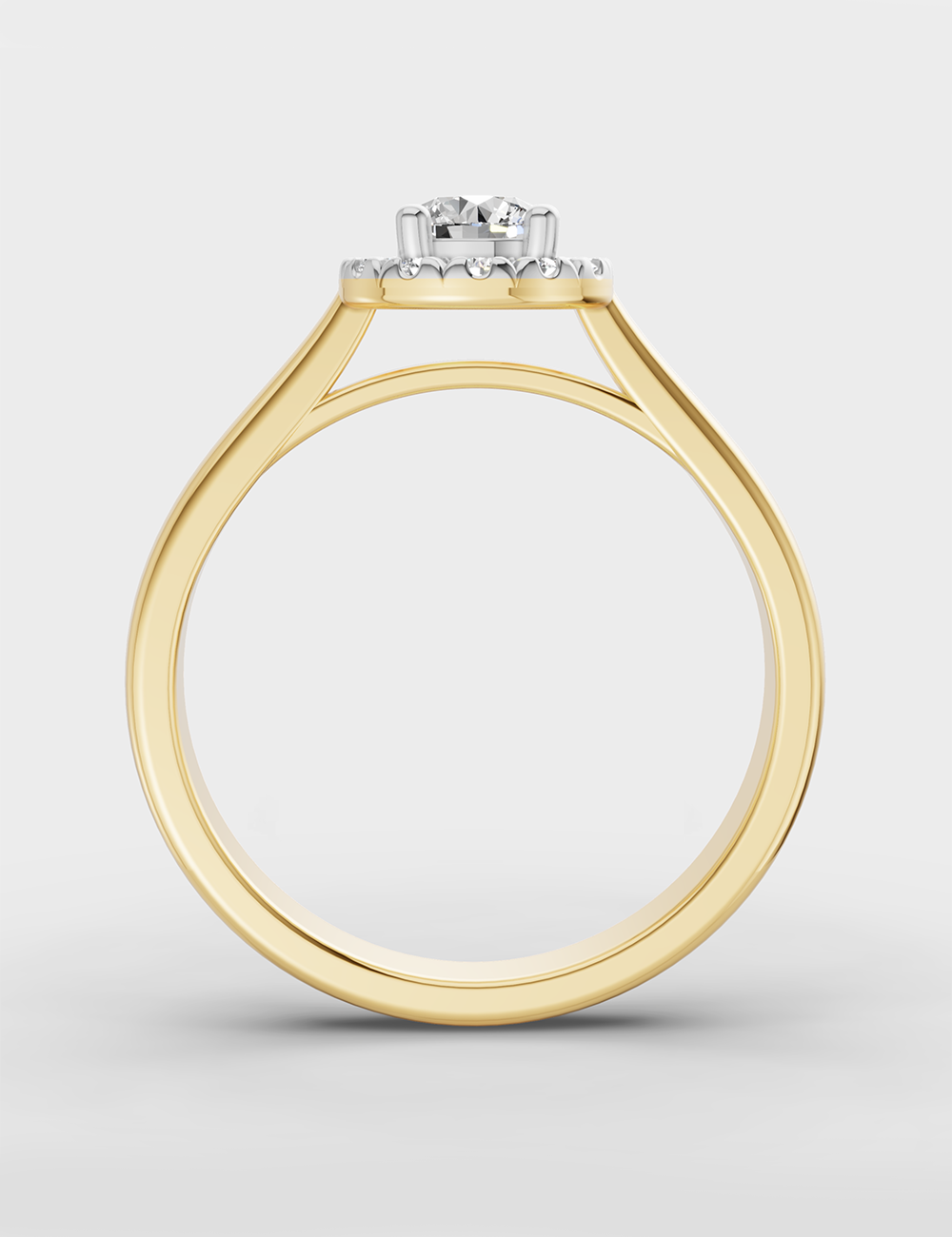 Celestial Solitaire Ring 44 cent FG-VVS, Yellow Gold, large, image 3