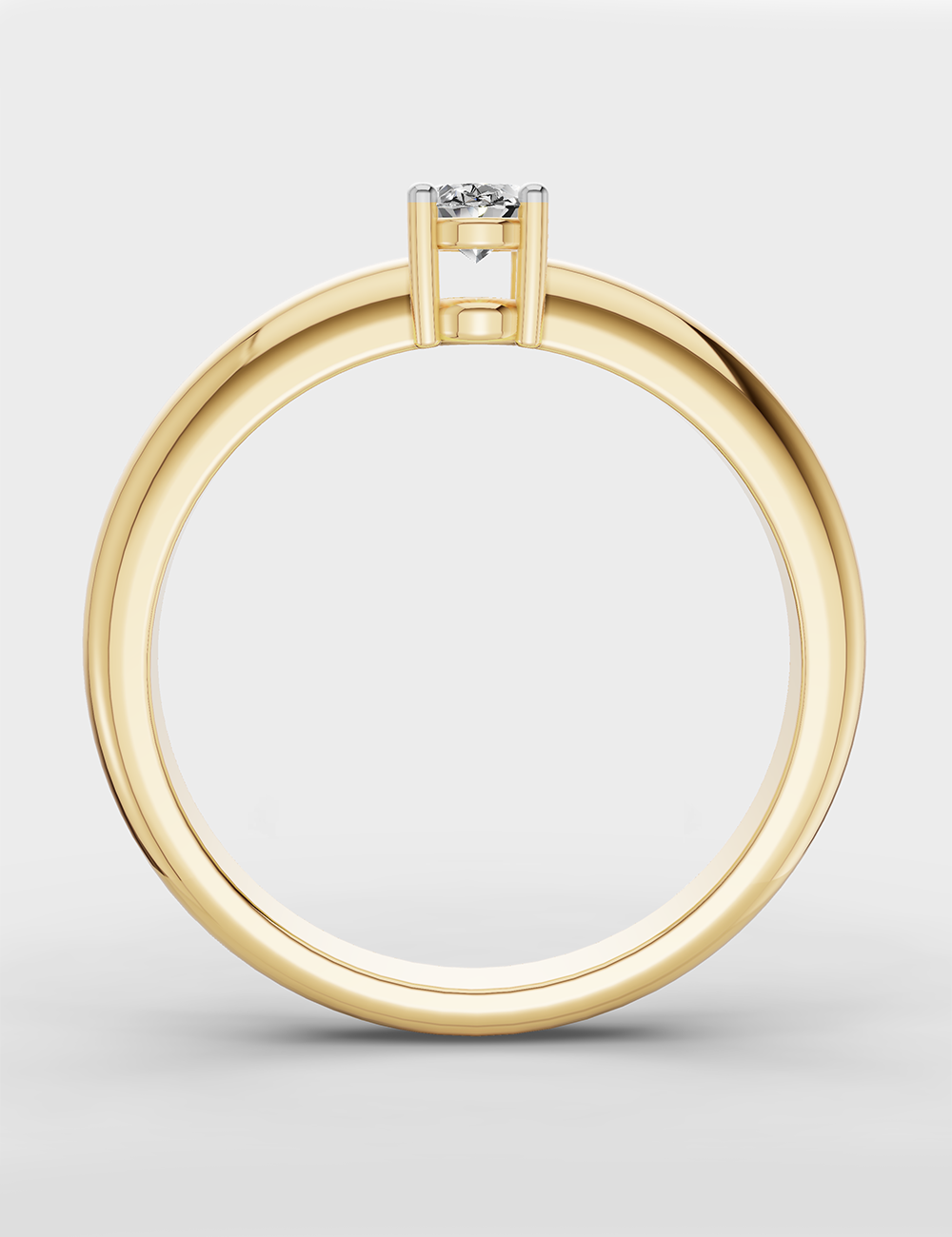 Delightful Diamond Ring 26 cent FG-VVS, Yellow Gold, large, image 4