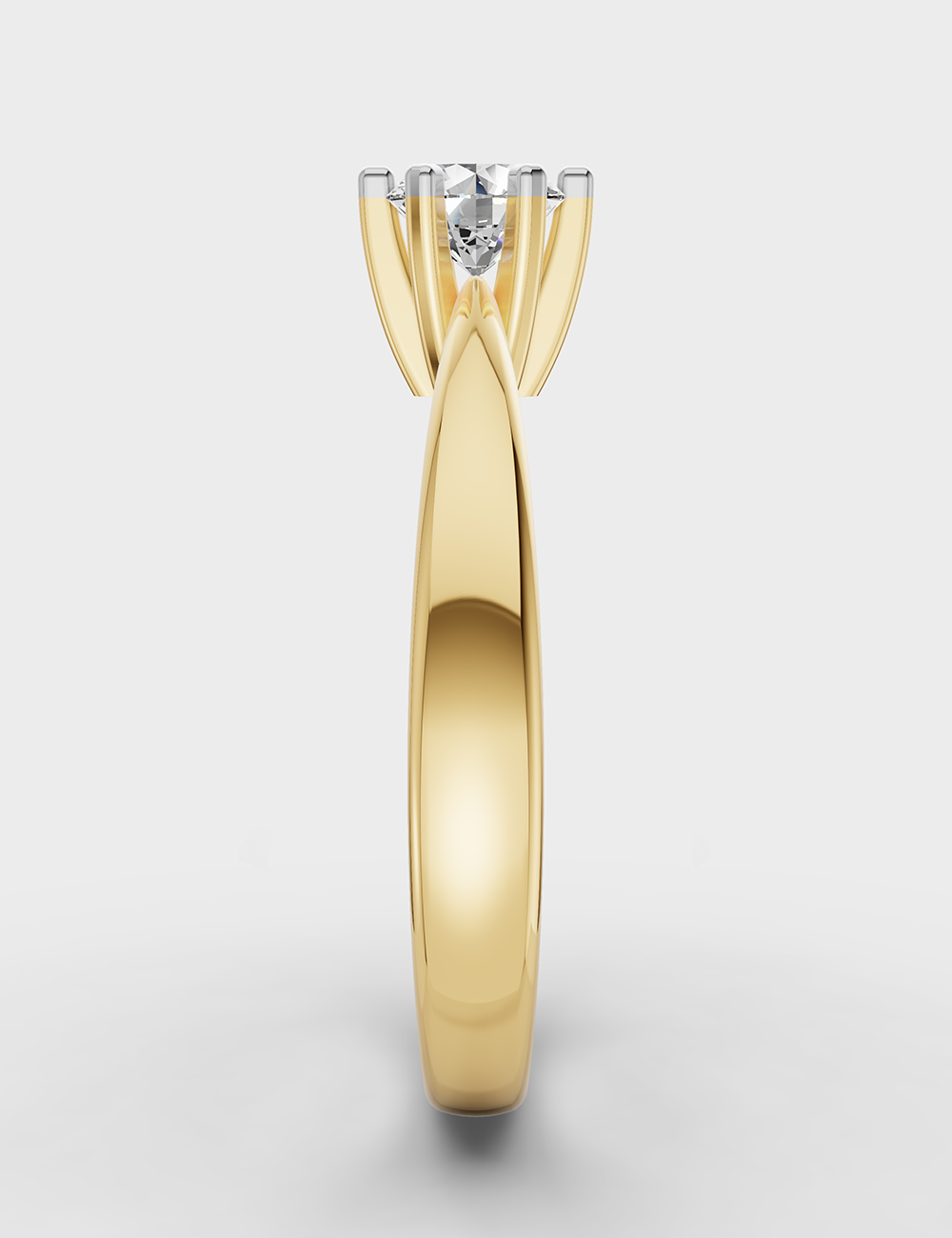 Lustrous Solitaire Ring 1.51 carat FG-VVS, Yellow Gold, large, image 3