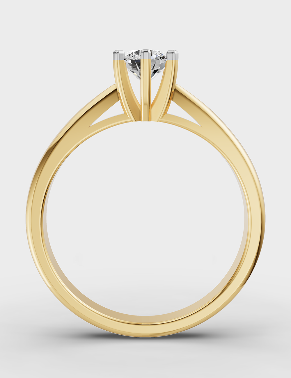 Lustrous Solitaire Ring 1.51 carat FG-VVS, Yellow Gold, large, image 4