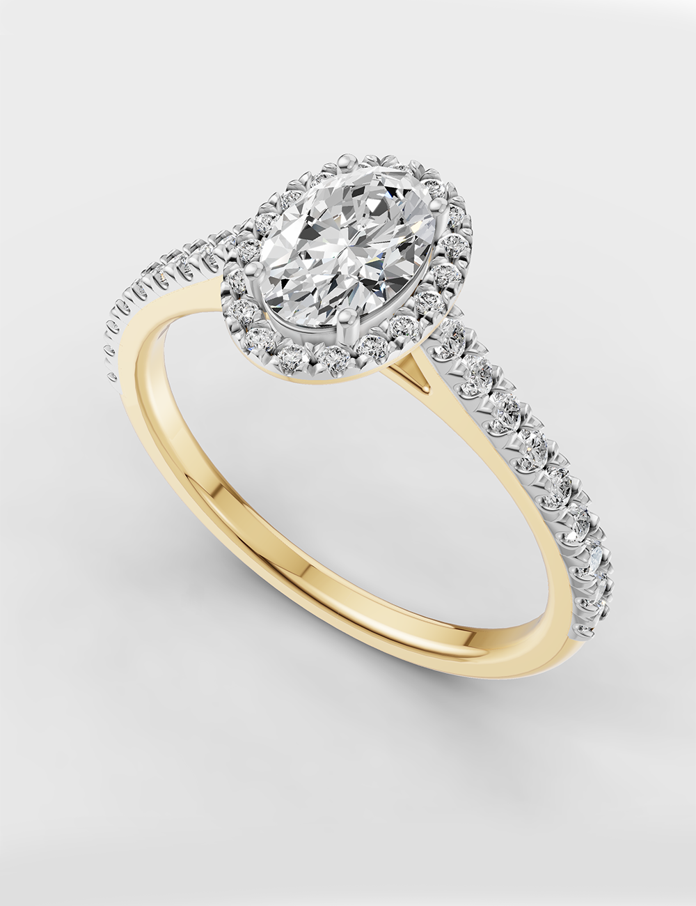 Gleaming Diamond Ring 72 cent FG-VVS, Yellow Gold, large, image 1