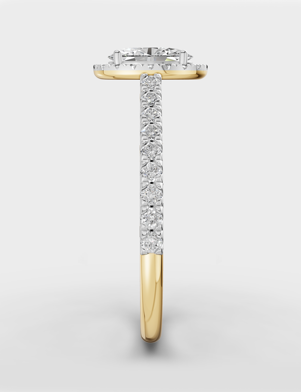 Gleaming Diamond Ring 72 cent FG-VVS, Yellow Gold, large, image 3