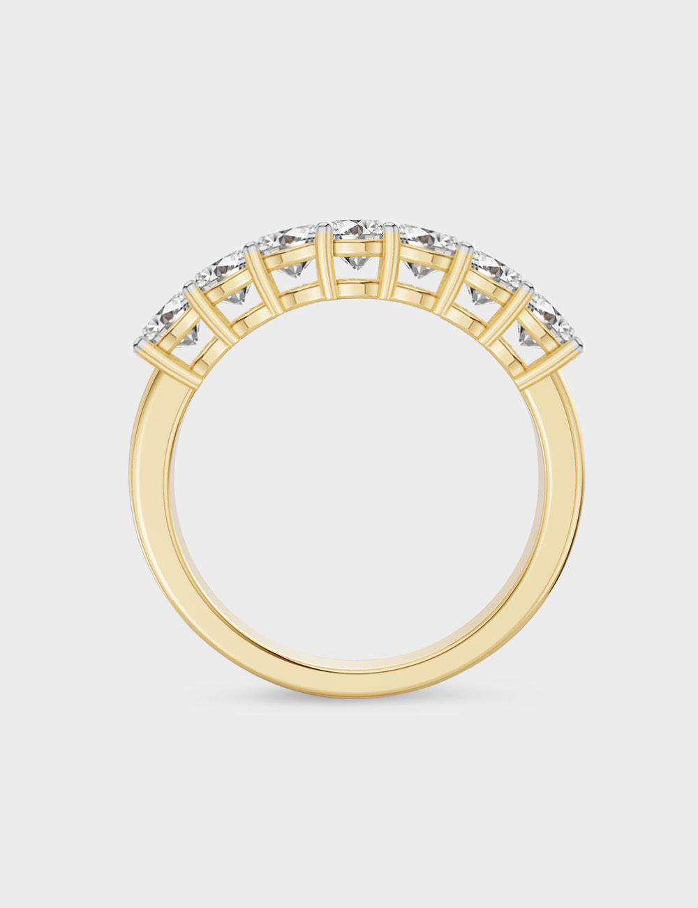Aurora Alignment Diamond Ring 1.68 carat FG-VVS, Yellow Gold, large, image 3