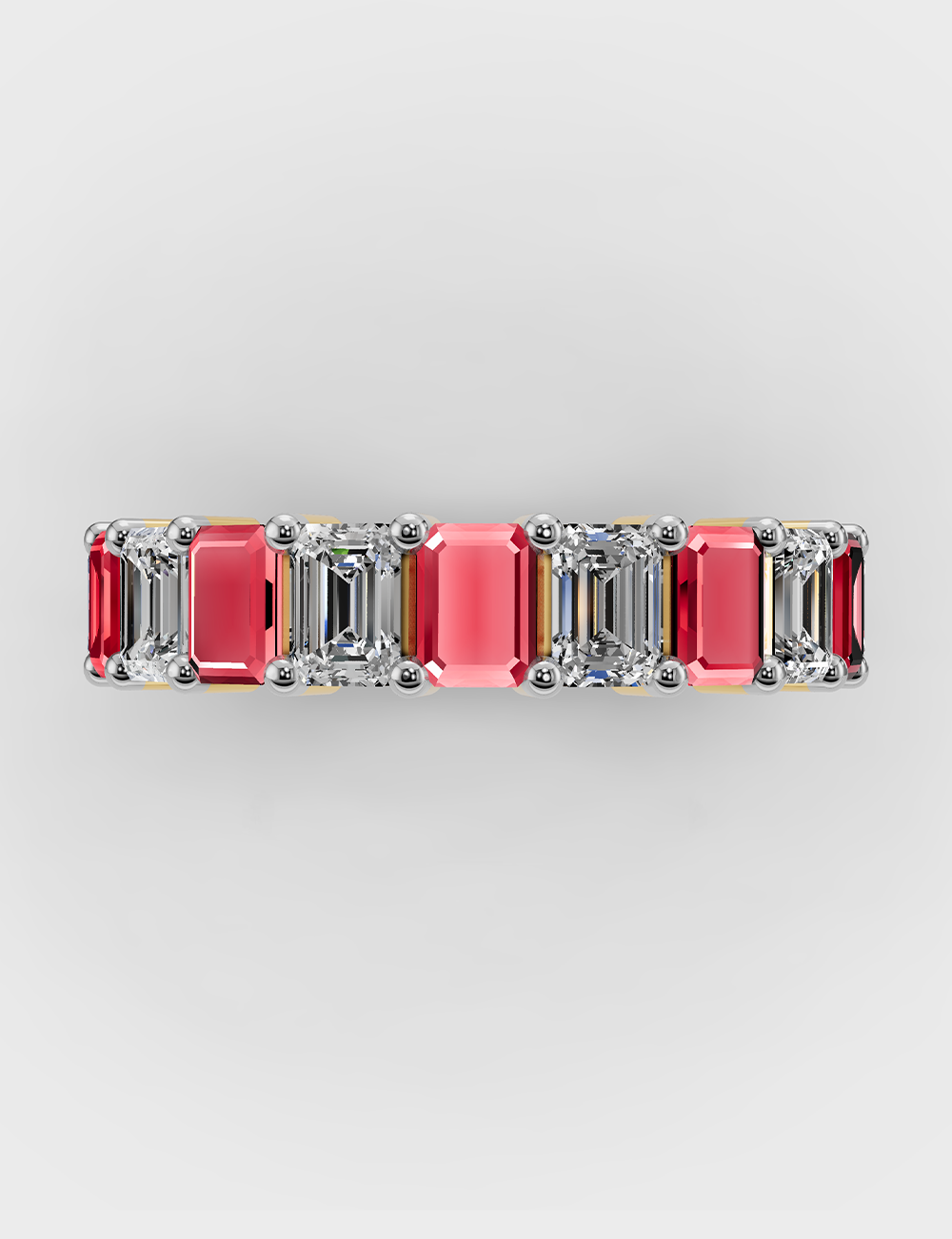 Radiant Diamond Ring 2.5 carat FG-VVS, Yellow Gold, large, image 2