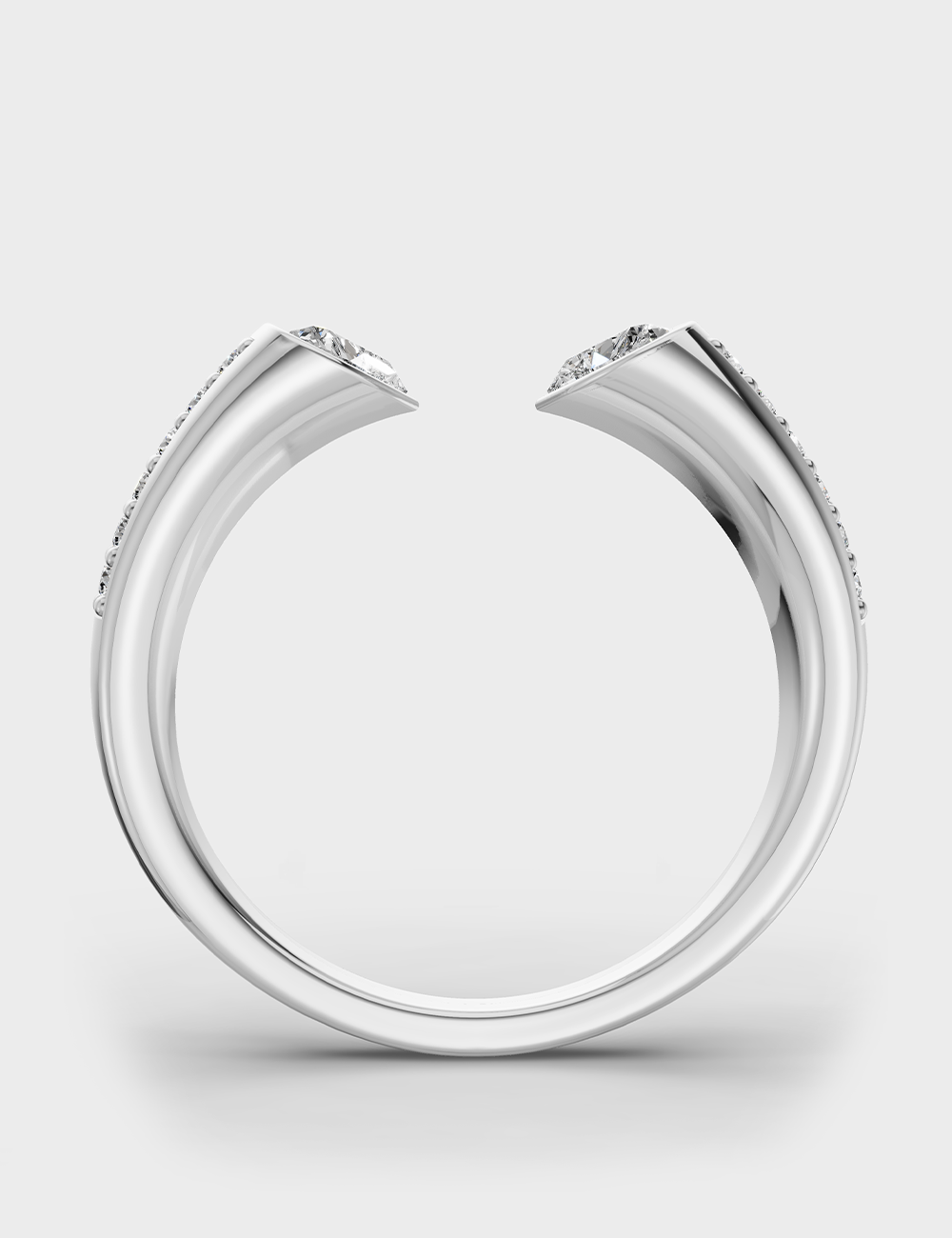 Lovable Diamond Ring 59 cent FG-VVS, White Gold, large, image 4