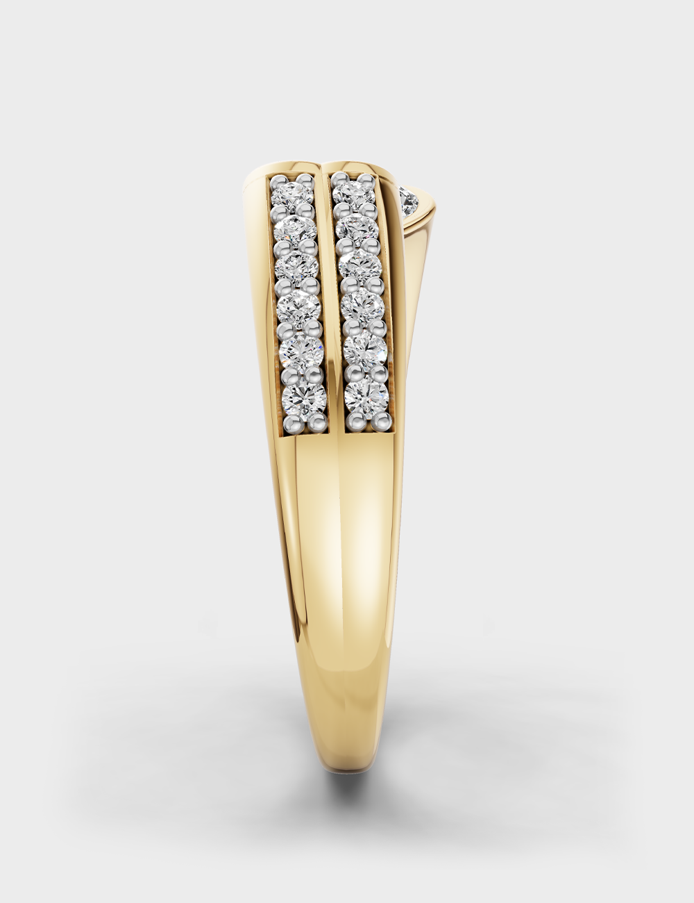 Lovable Diamond Ring 59 cent FG-VVS, Yellow Gold, large, image 3