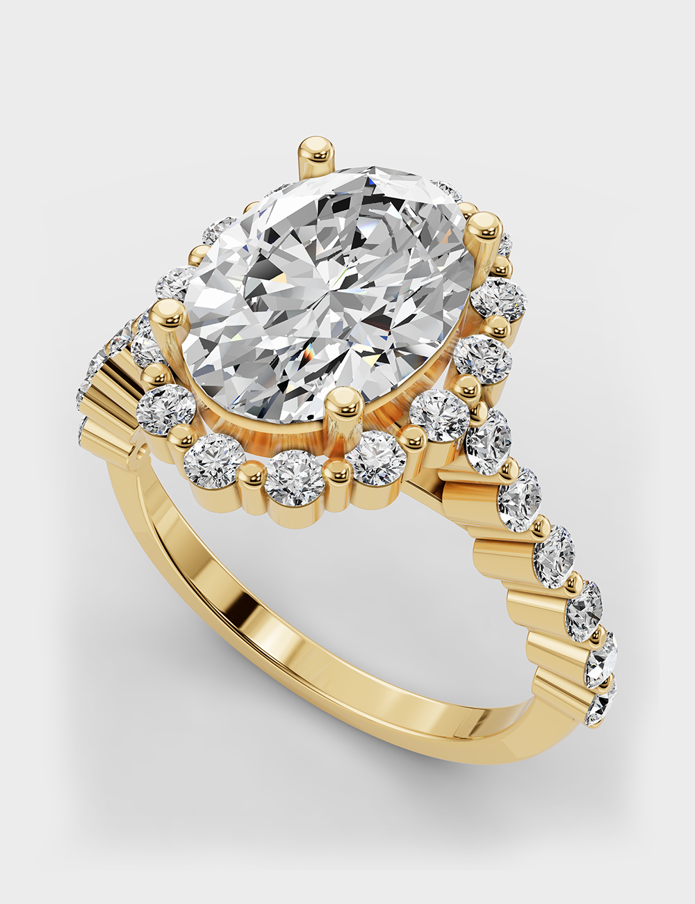 Queenly Diamond Ring 2.21 carat FG-VVS, Yellow Gold, large, image 1
