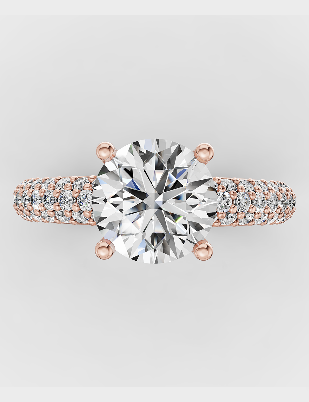 Stunning Solitaire Ring 2.49 carat FG-VVS, Rose Gold, large, image 2