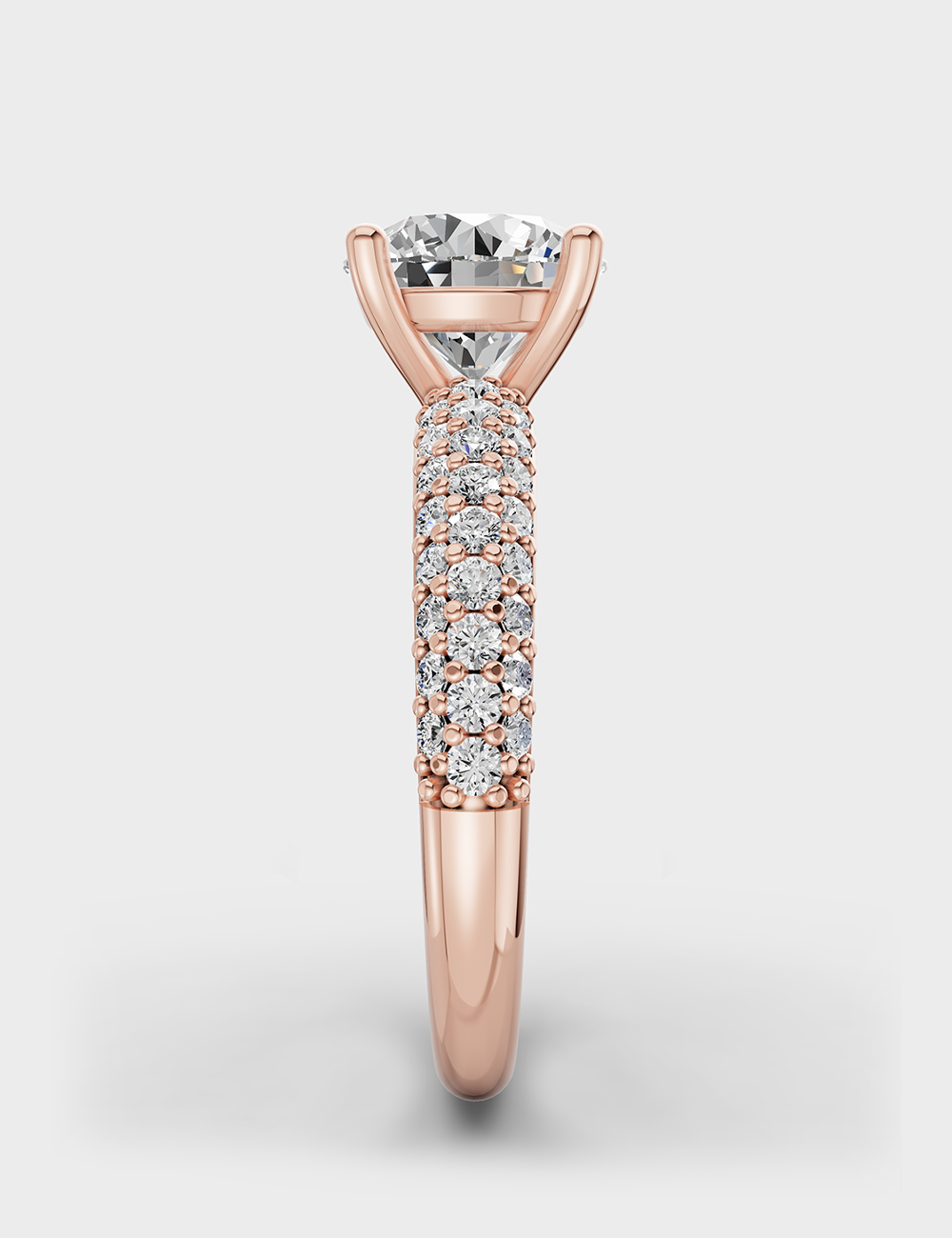 Stunning Solitaire Ring 2.49 carat FG-VVS, Rose Gold, large, image 3