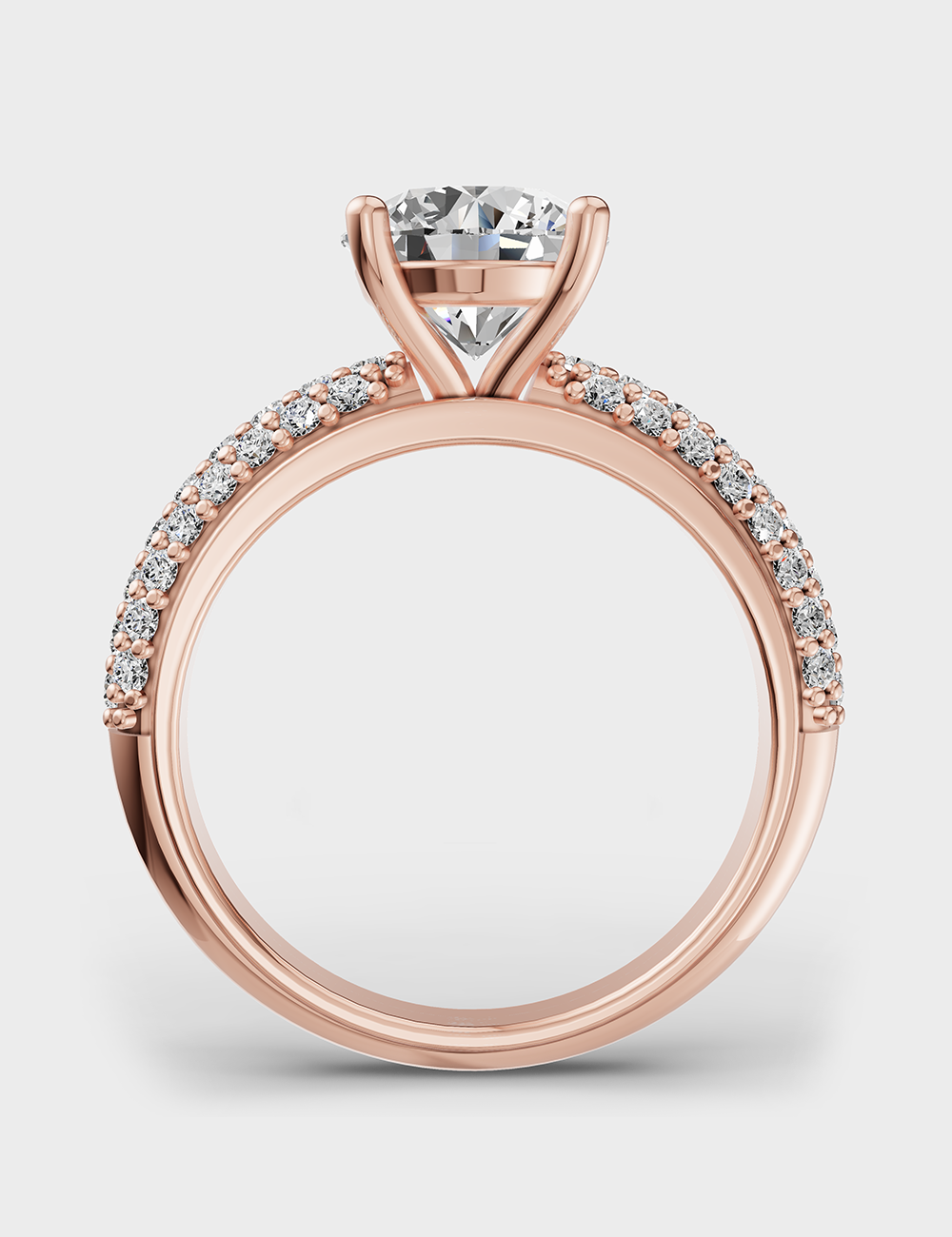 Stunning Solitaire Ring 2.49 carat FG-VVS, Rose Gold, large, image 4