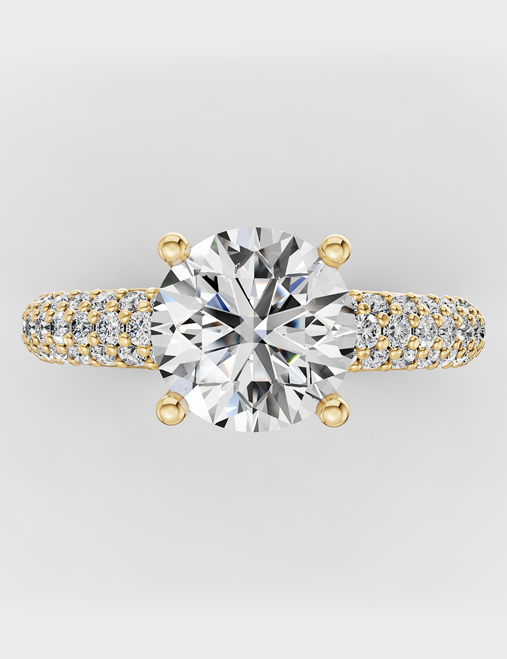 Stunning Solitaire Ring 2.49 carat FG-VVS, Yellow Gold, large, image 2