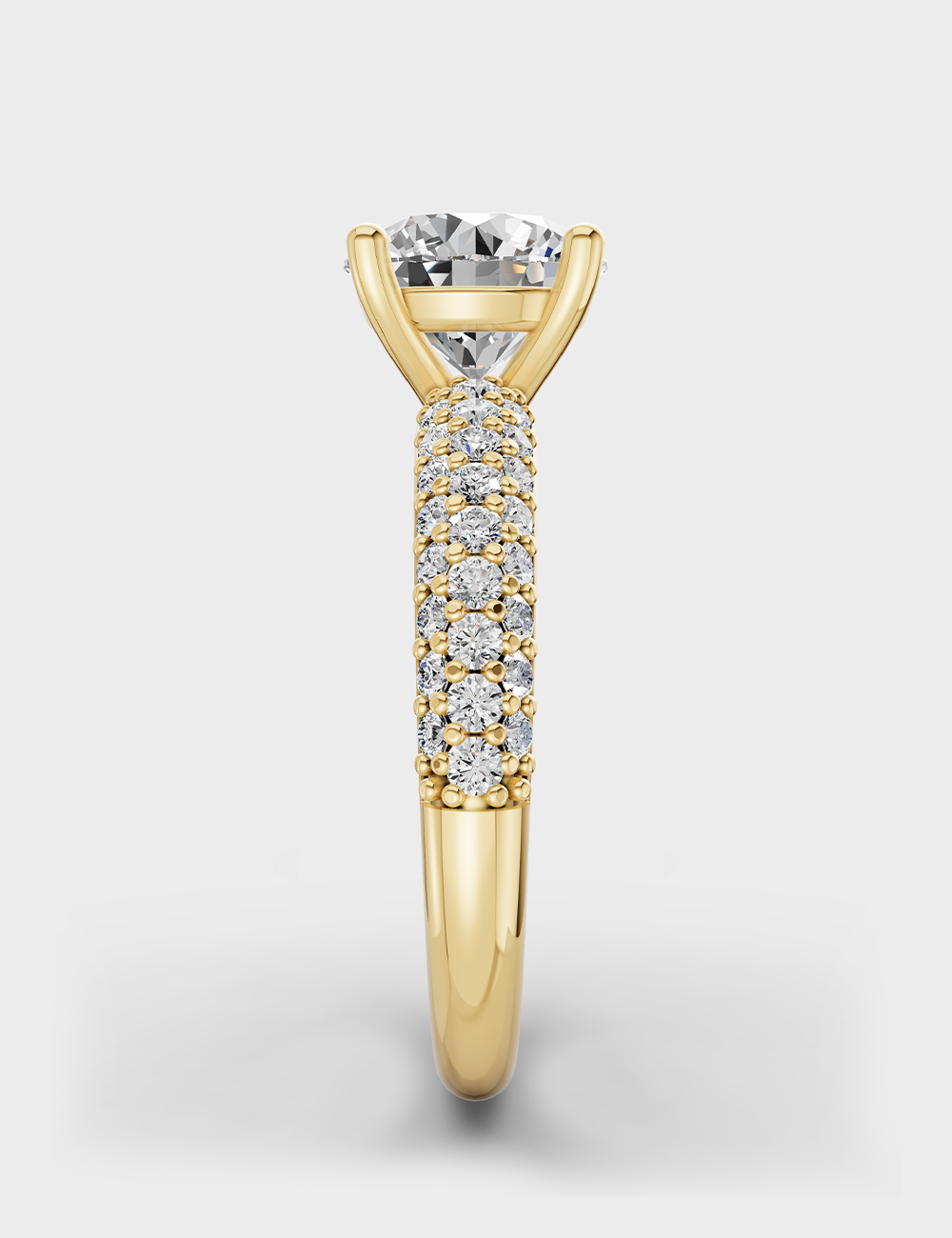 Stunning Solitaire Ring 2.49 carat FG-VVS, Yellow Gold, large, image 3