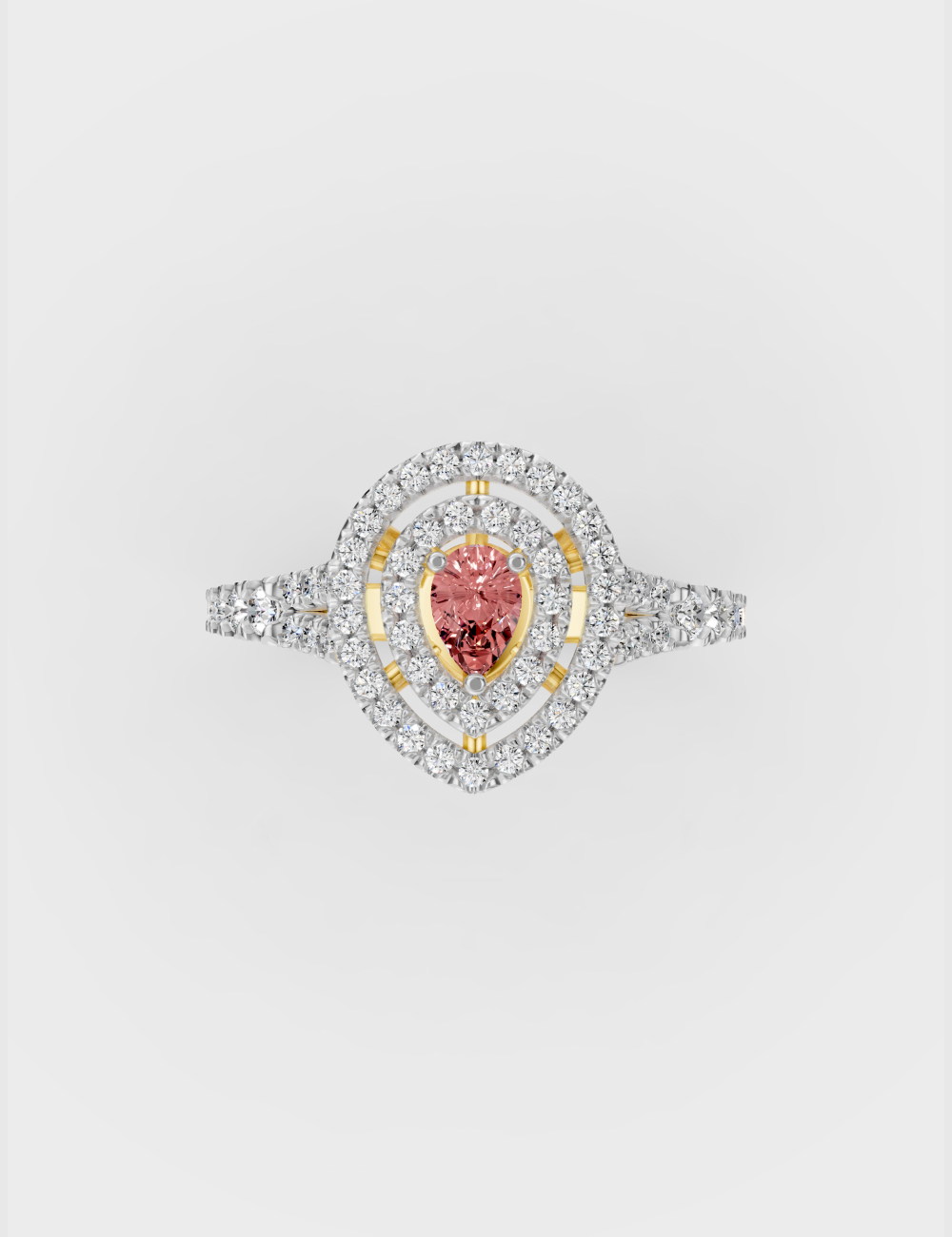 Spark Of Romance Diamond Ring 66 cent FG-VVS, Yellow Gold, large, image 4