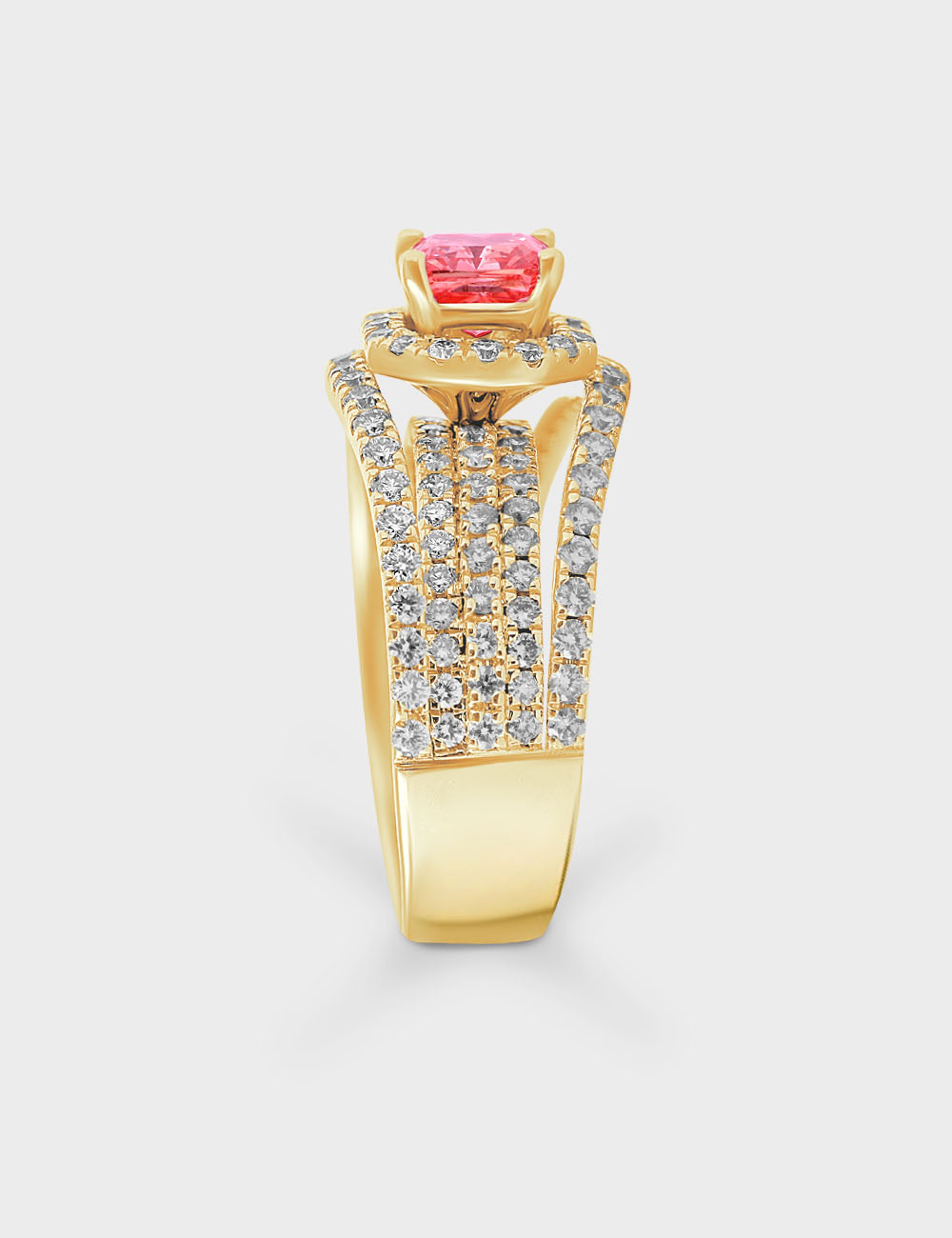Ros&eacute; Luminance Diamond Ring 2.28 carat FG-VVS, Yellow Gold, large, image 3