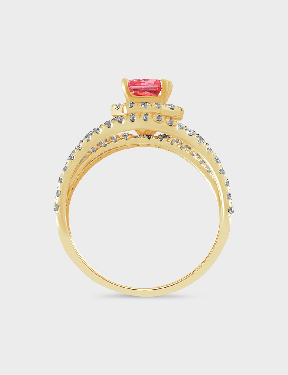 Ros&eacute; Luminance Diamond Ring 2.28 carat FG-VVS, Yellow Gold, large, image 4