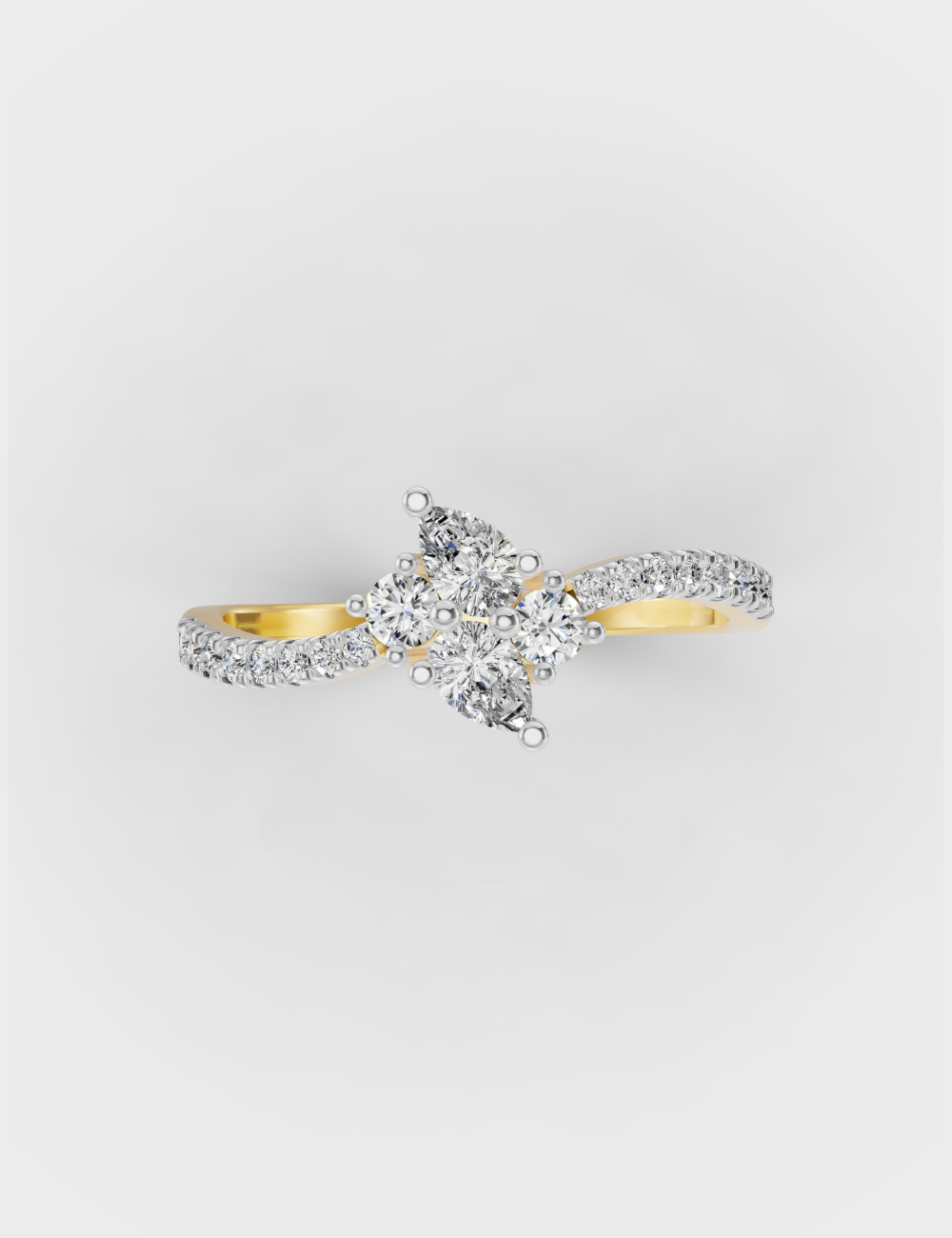 Alluring Glow Diamond Ring 38 cent FG-VVS, Yellow Gold, large, image 3