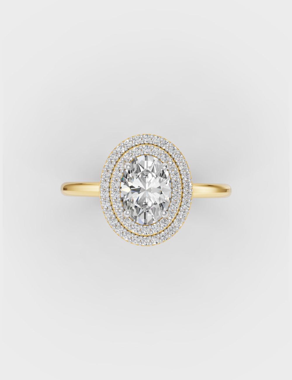 Classic Elegance Diamond Ring 95 cent FG-VVS, Yellow Gold, large, image 3