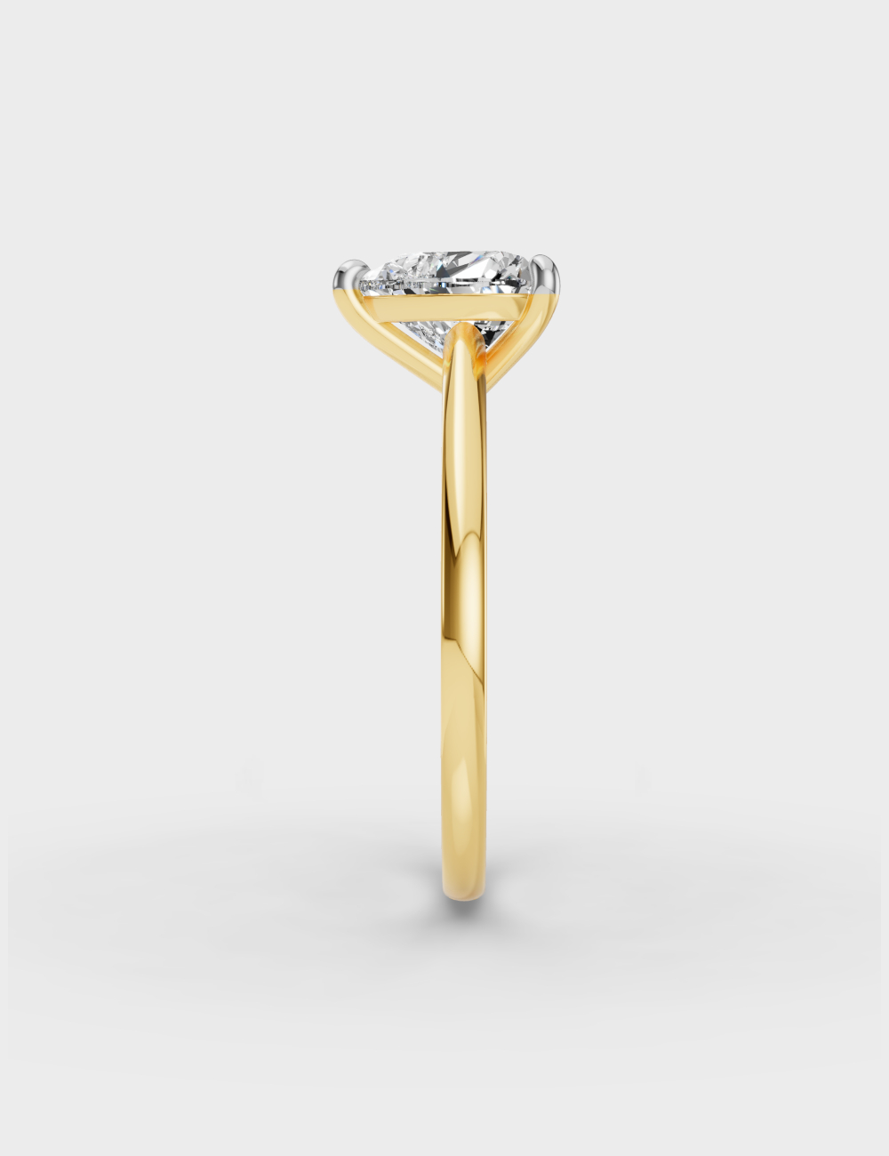 Love's Embrace Diamond Ring 1.1 carat FG-VVS, Yellow Gold, large, image 2