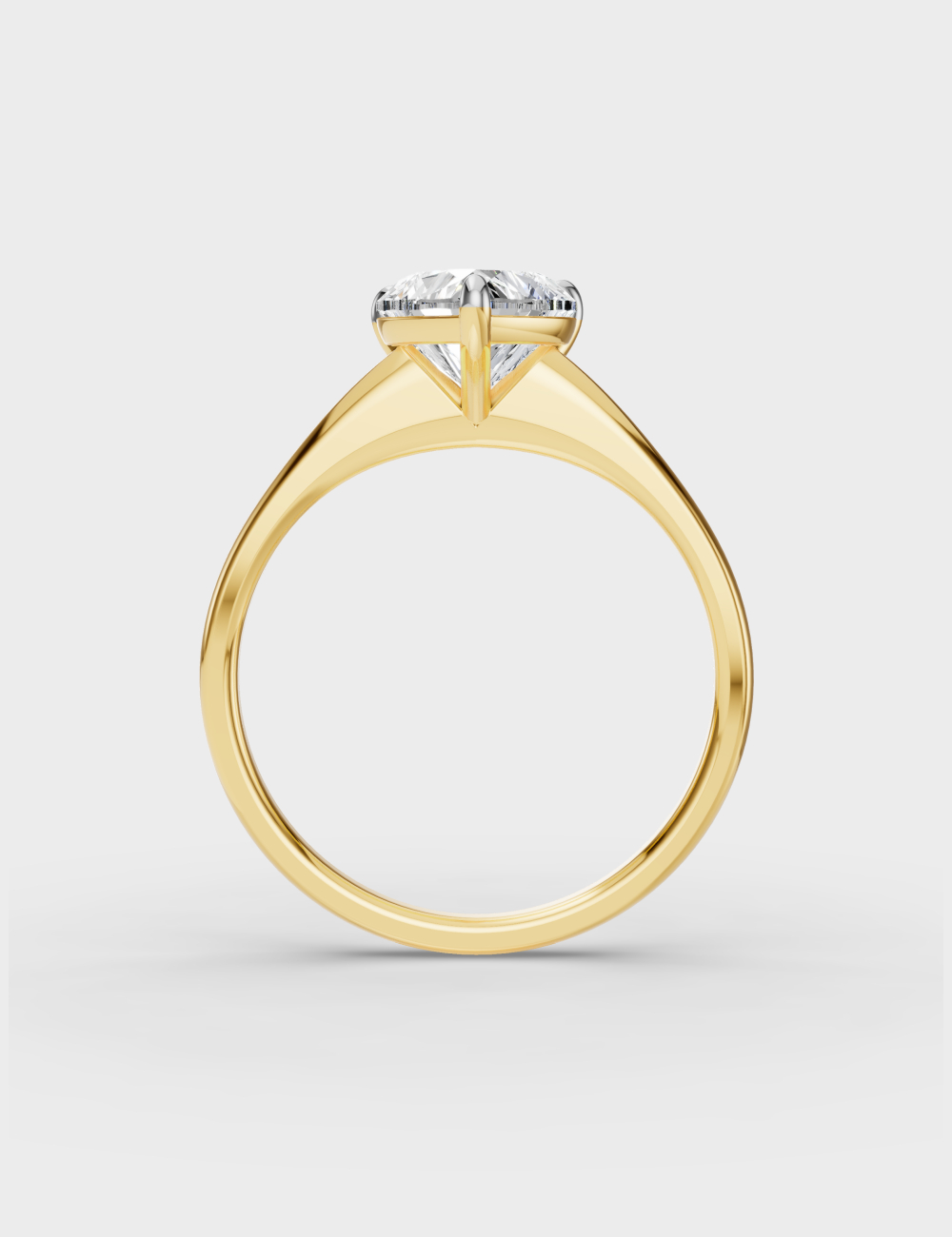 Love's Embrace Diamond Ring 1.1 carat FG-VVS, Yellow Gold, large, image 4