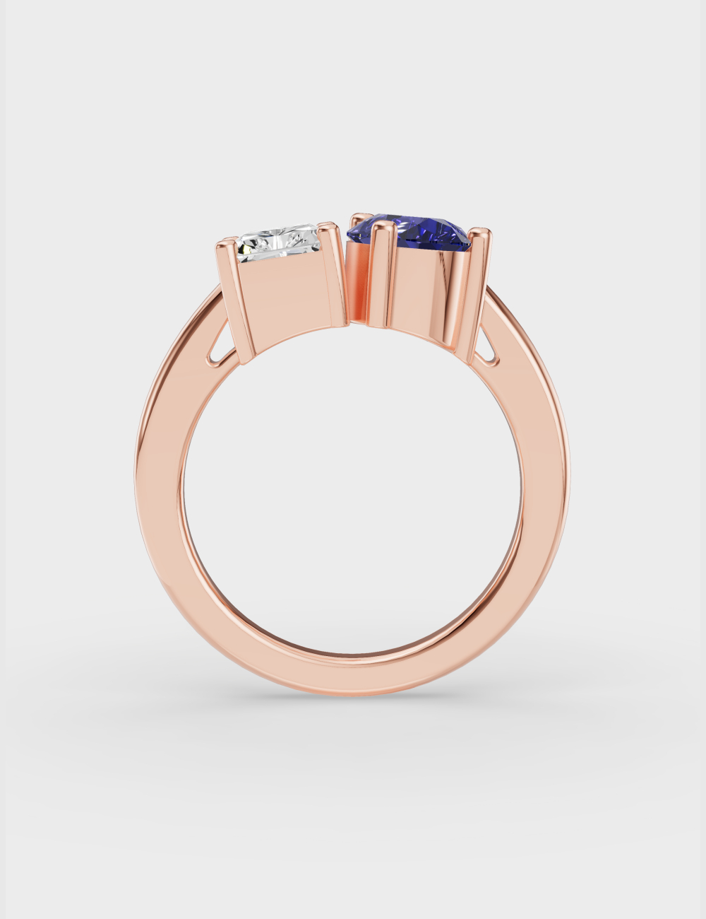 Amore Eterno Diamond Ring 1.3 carat FG-VVS, Rose Gold, large, image 4
