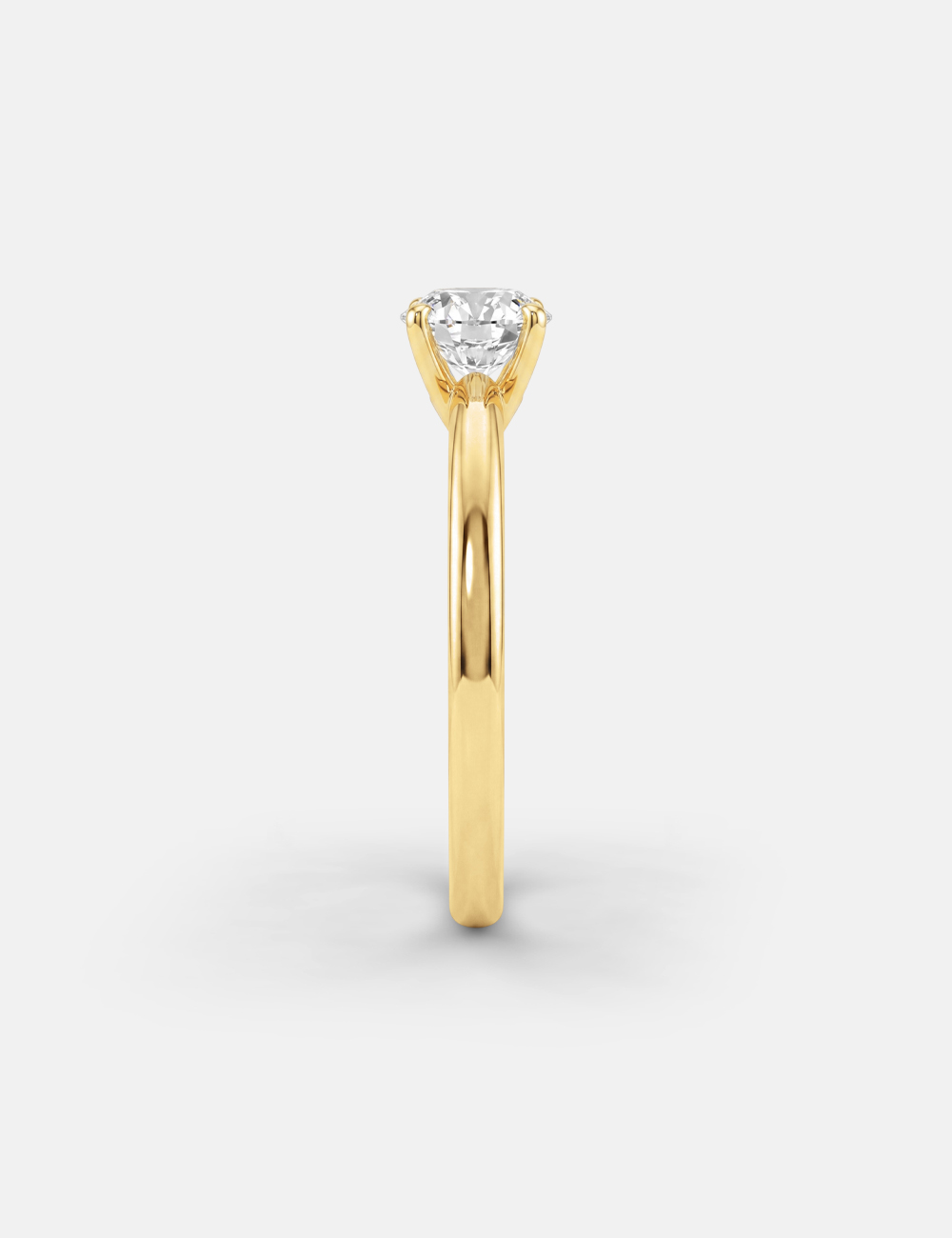 Simply Distinct Lab Grown Solitaire Diamond Ring 54 Cent FG-VVS, Yellow Gold, large, image 3