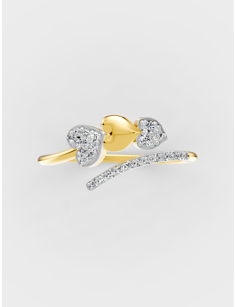 Whimsy Elegance Diamond Ring 11 cent FG-VVS, Yellow Gold, large, image 2
