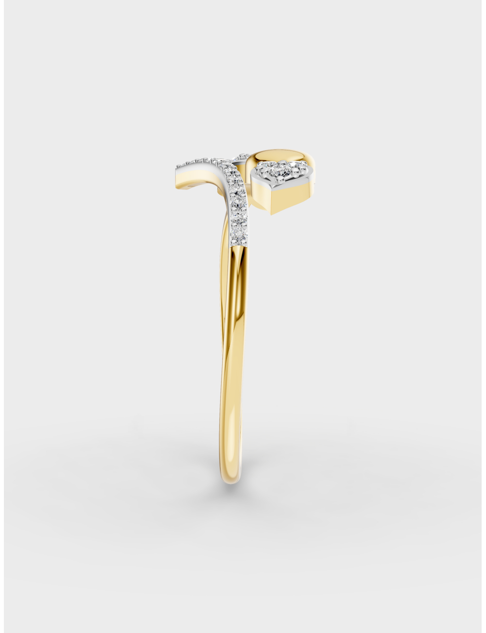 Whimsy Elegance Diamond Ring 11 cent FG-VVS, Yellow Gold, large, image 4