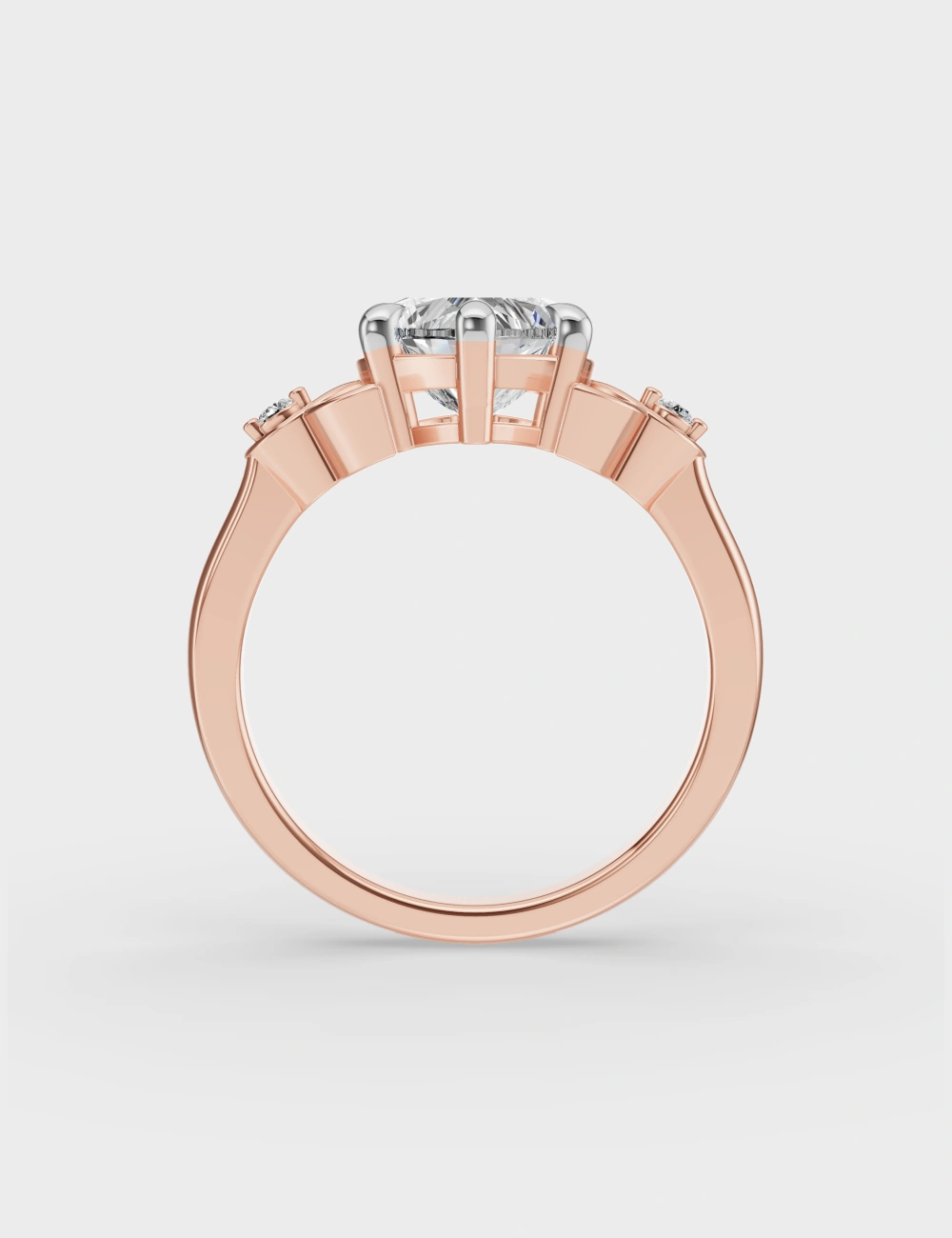 Lovebeam Diamond Ring 1.52 Carat FG-VVS, Rose Gold, large, image 4