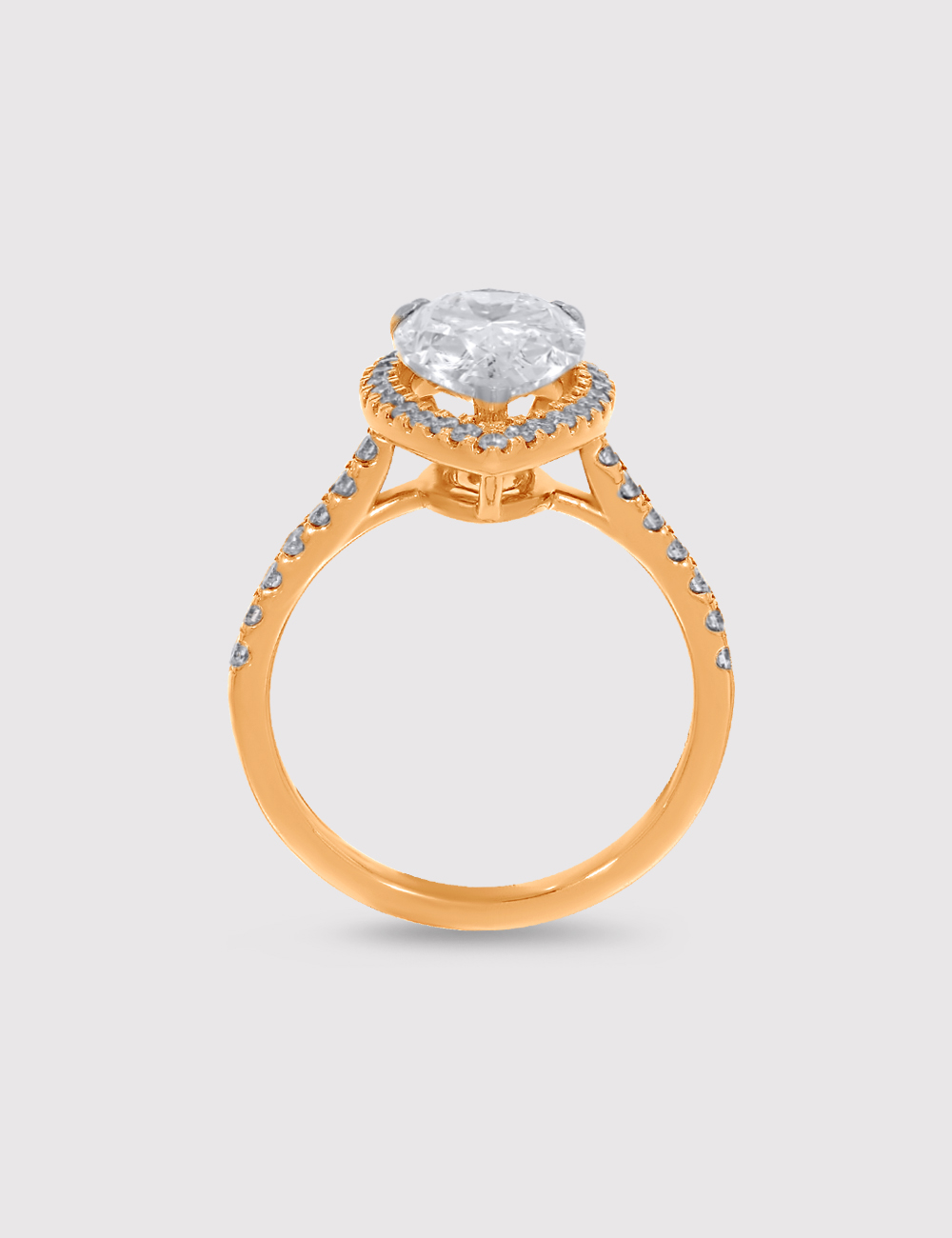 Gleam of Elegance Diamond Ring 3.58 carat FG-VVS, Yellow Gold, large, image 4