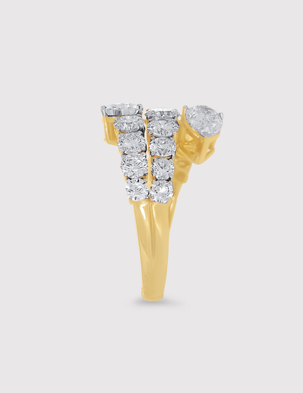 Grandeur Glow Lab Grown Diamond Ring 3.58 Carat FG-VVS, Yellow Gold, large, image 3