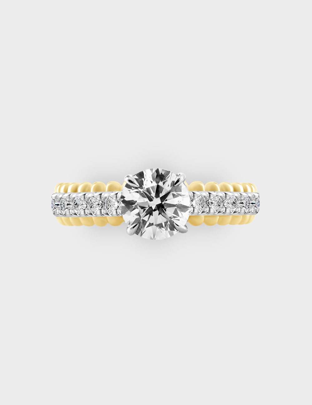 Afterglow Edit Diamond Ring 1.61 carat FG-VVS, Yellow Gold, large, image 2