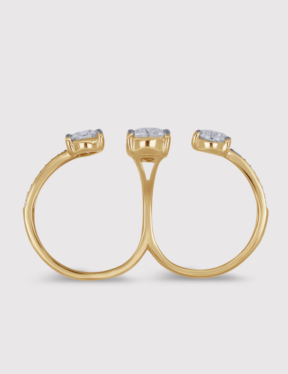 Pear Allure Diamond Ring 3.72 carat FG-VVS, Yellow Gold, large, image 3