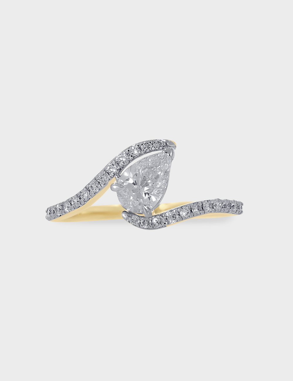 Aureline Diamond Ring 0.72 cent FG-VVS, Yellow Gold, large, image 2