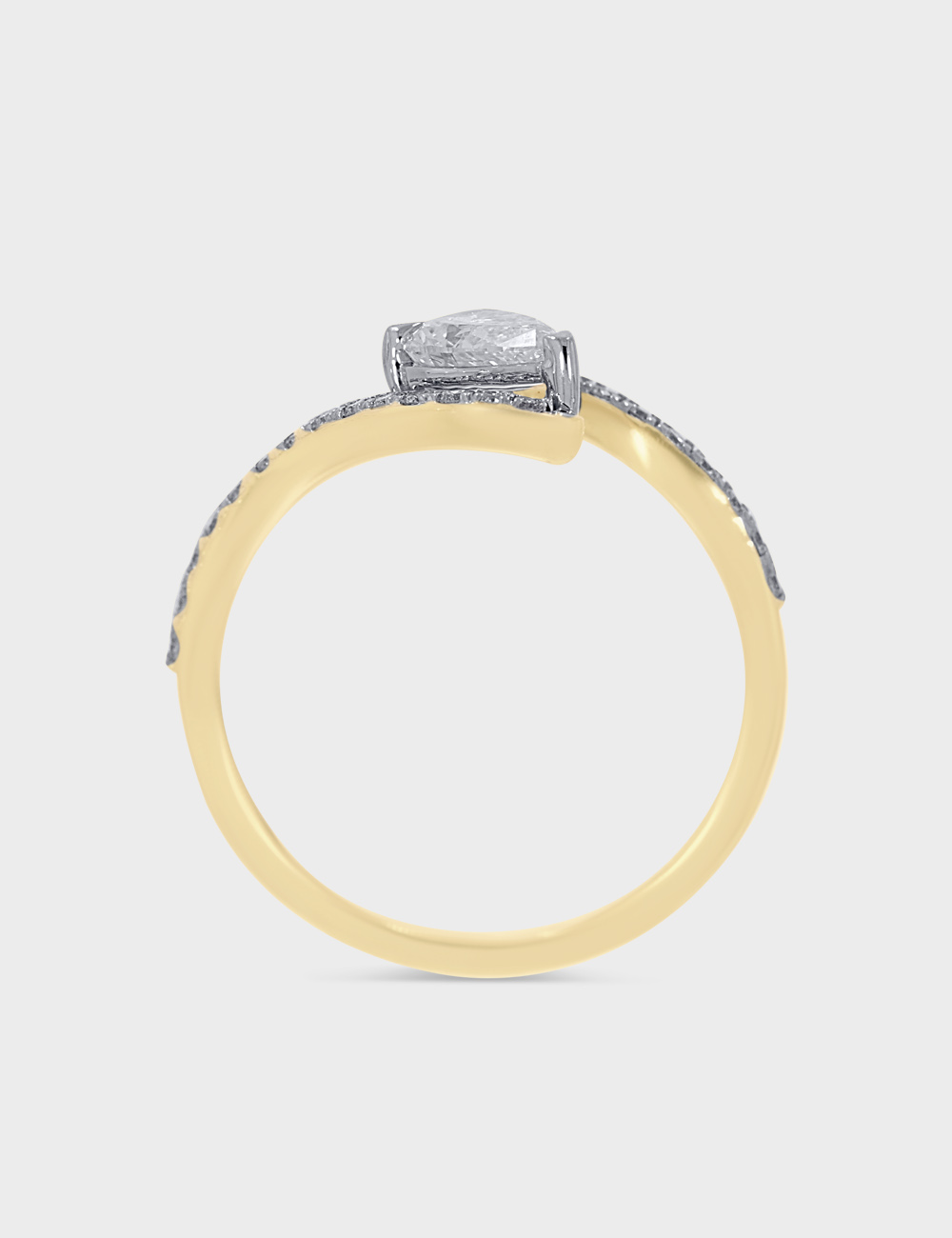 Aureline Diamond Ring 0.72 cent FG-VVS, Yellow Gold, large, image 3