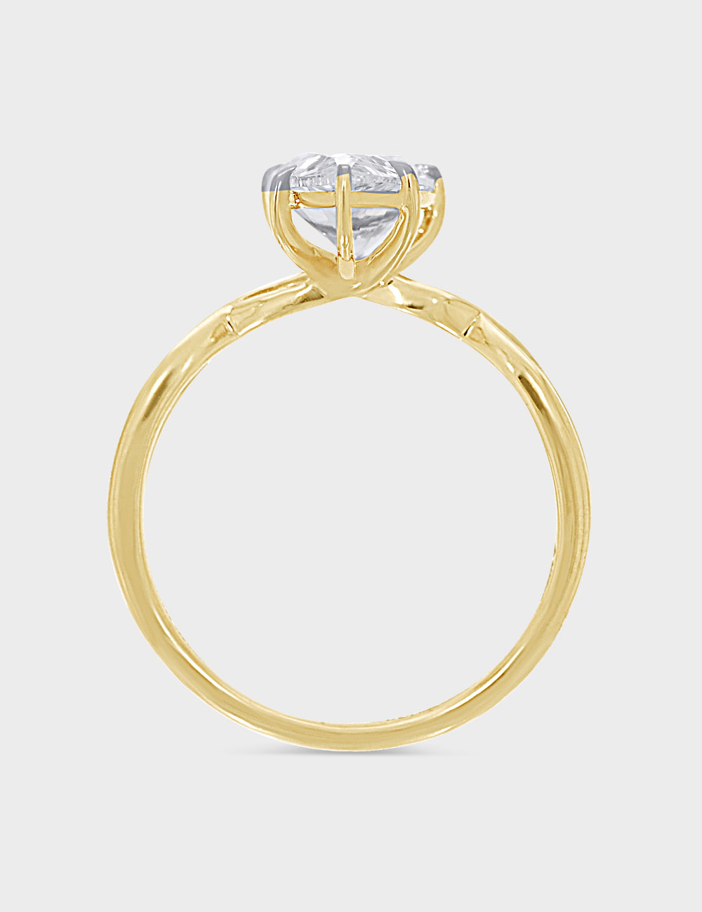 Elista Infinity Diamond Ring 2 carat FG-VVS, Yellow Gold, large, image 3