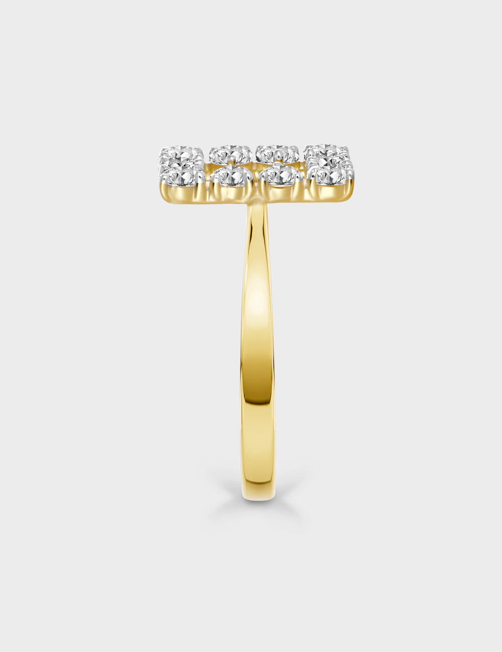 Lucid Quadrant Diamond Ring 0.69 cent FG-VVS, Yellow Gold, large, image 4